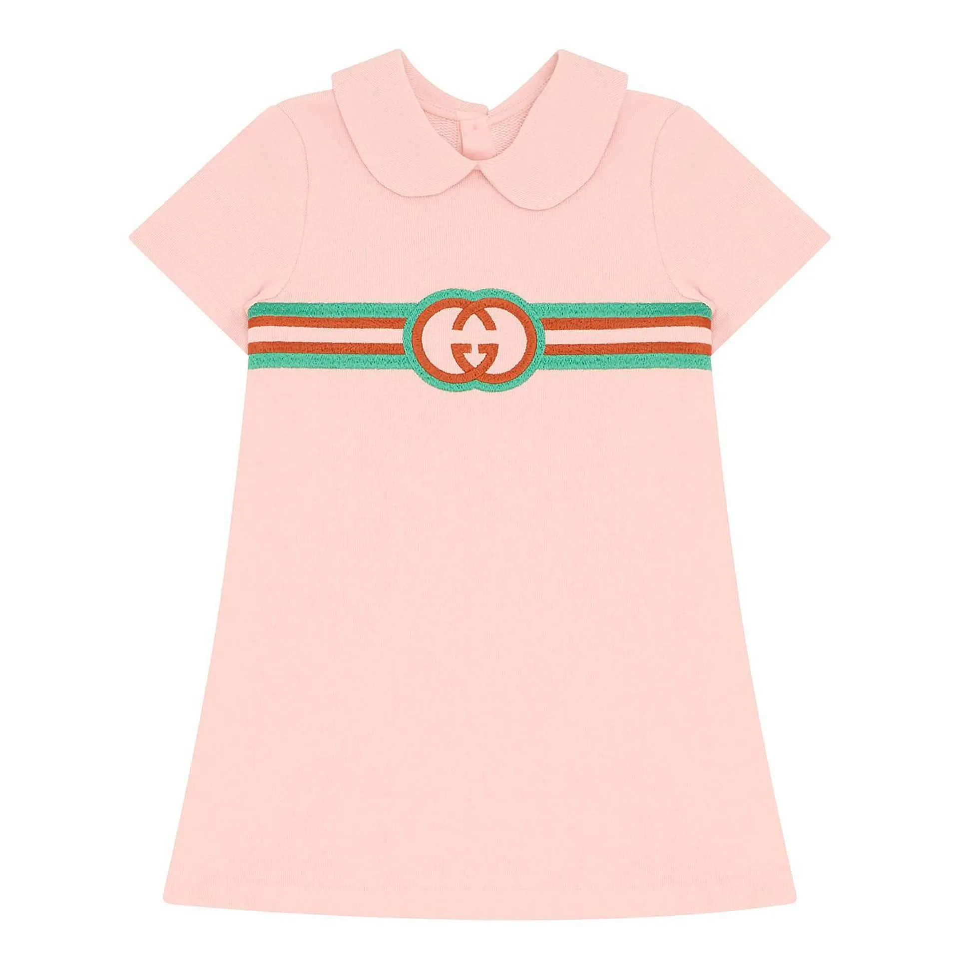 GG Striped Cotton Romper