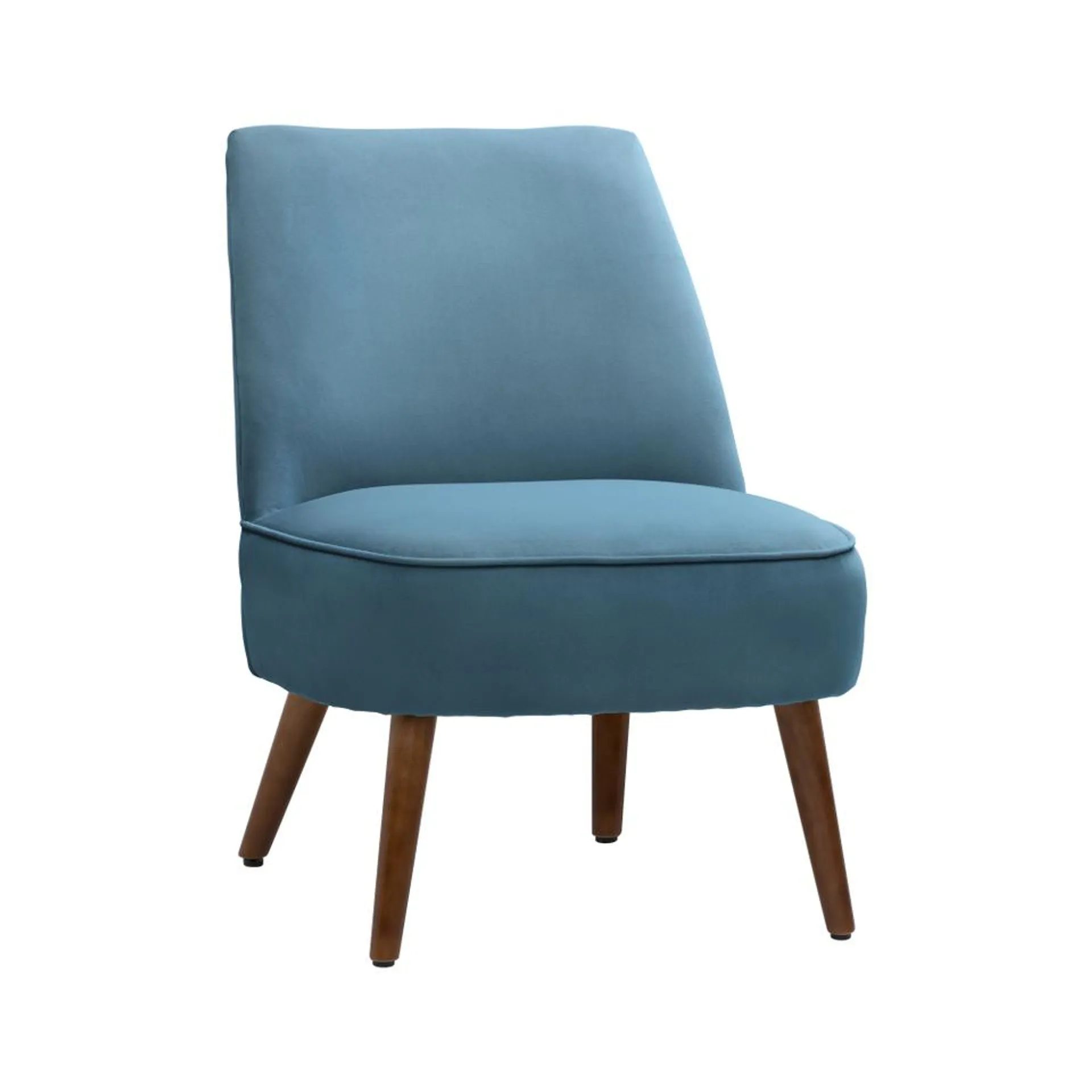 Toby Velvet Accent Chair - Aegean Blue