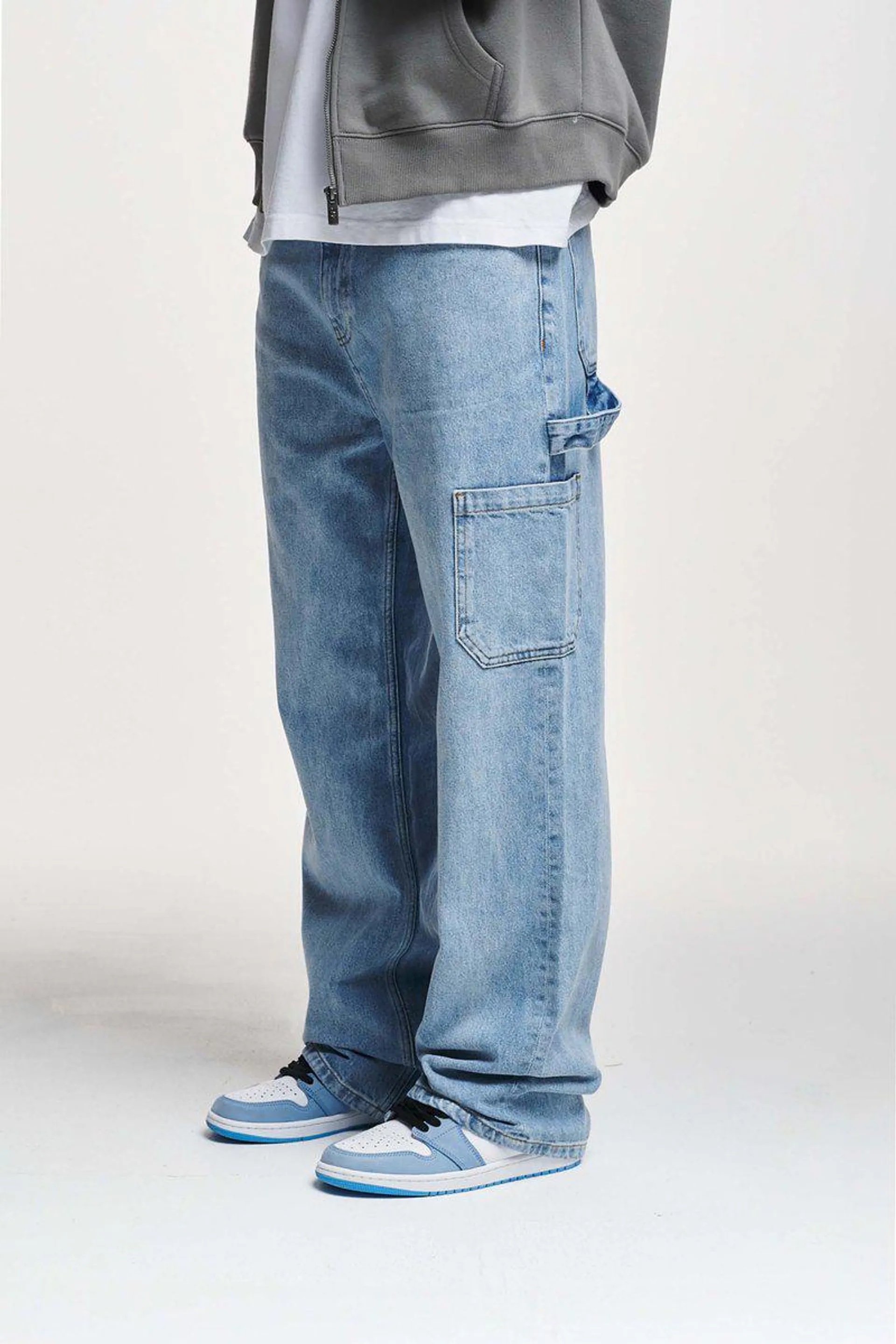 ELADAN WORKER BAGGY - Relaxed fit jeans