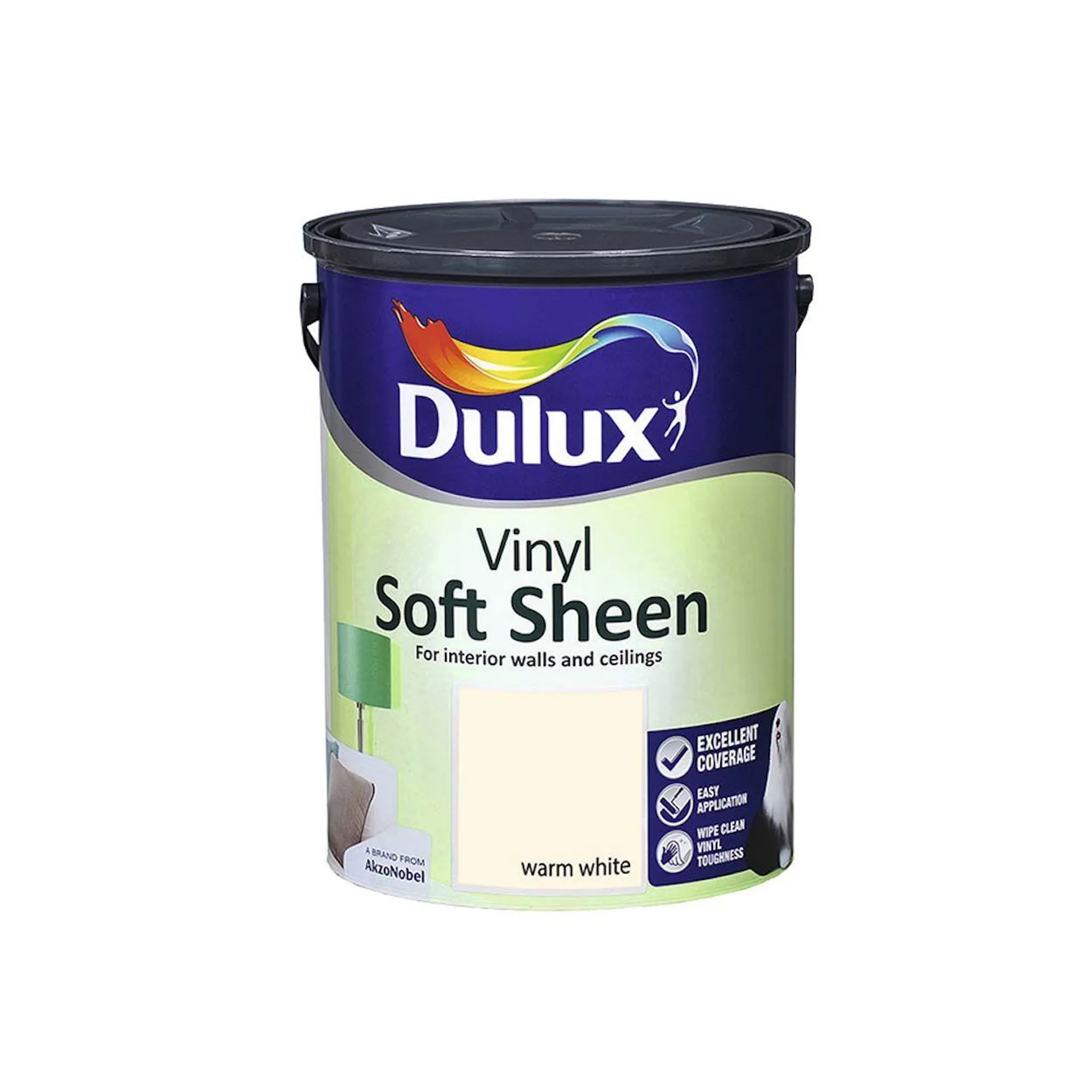 Dulux Vinyl Soft Sheen Warm White 5L