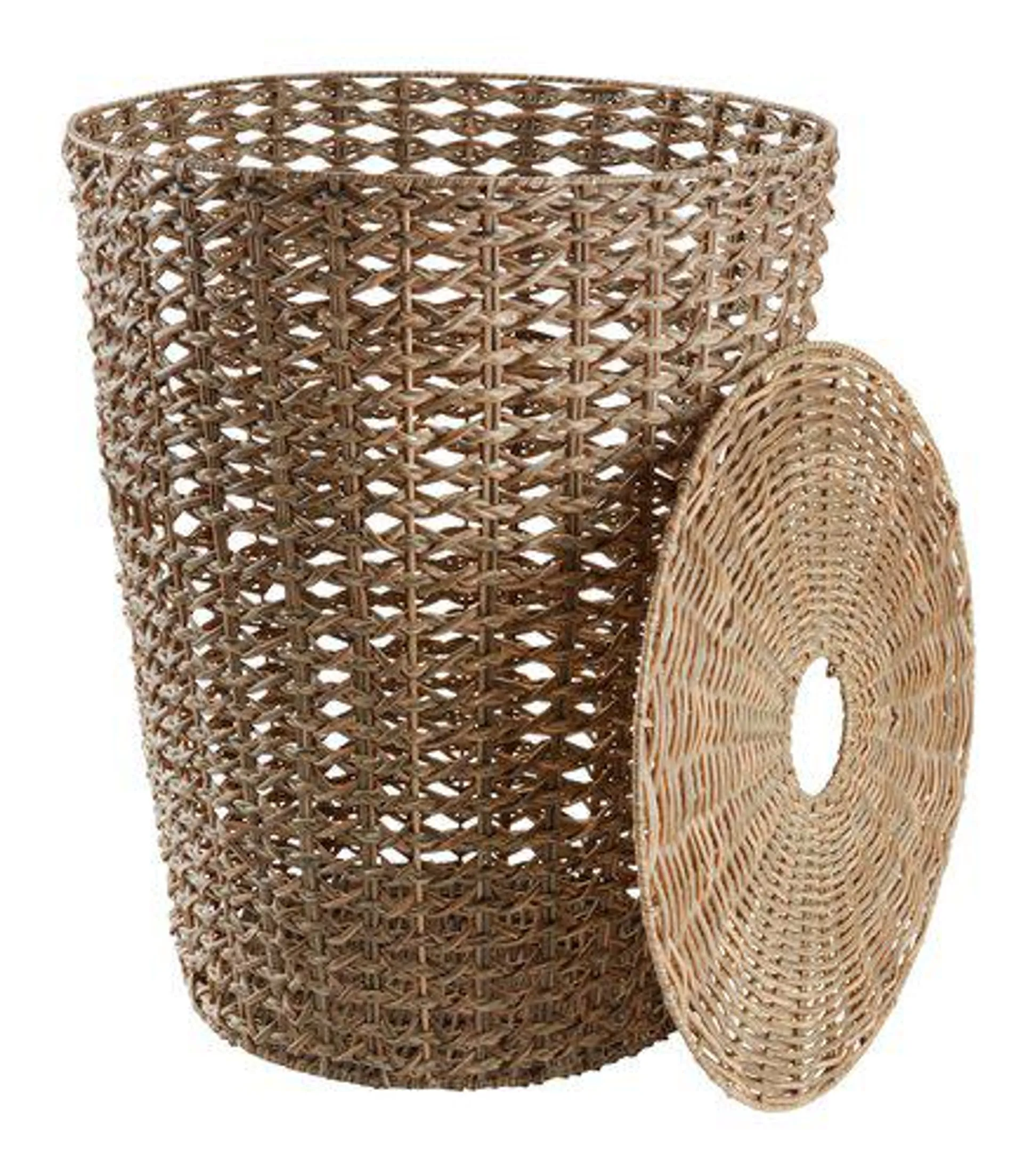 Laundry basket CURT D40xH55cm with lid