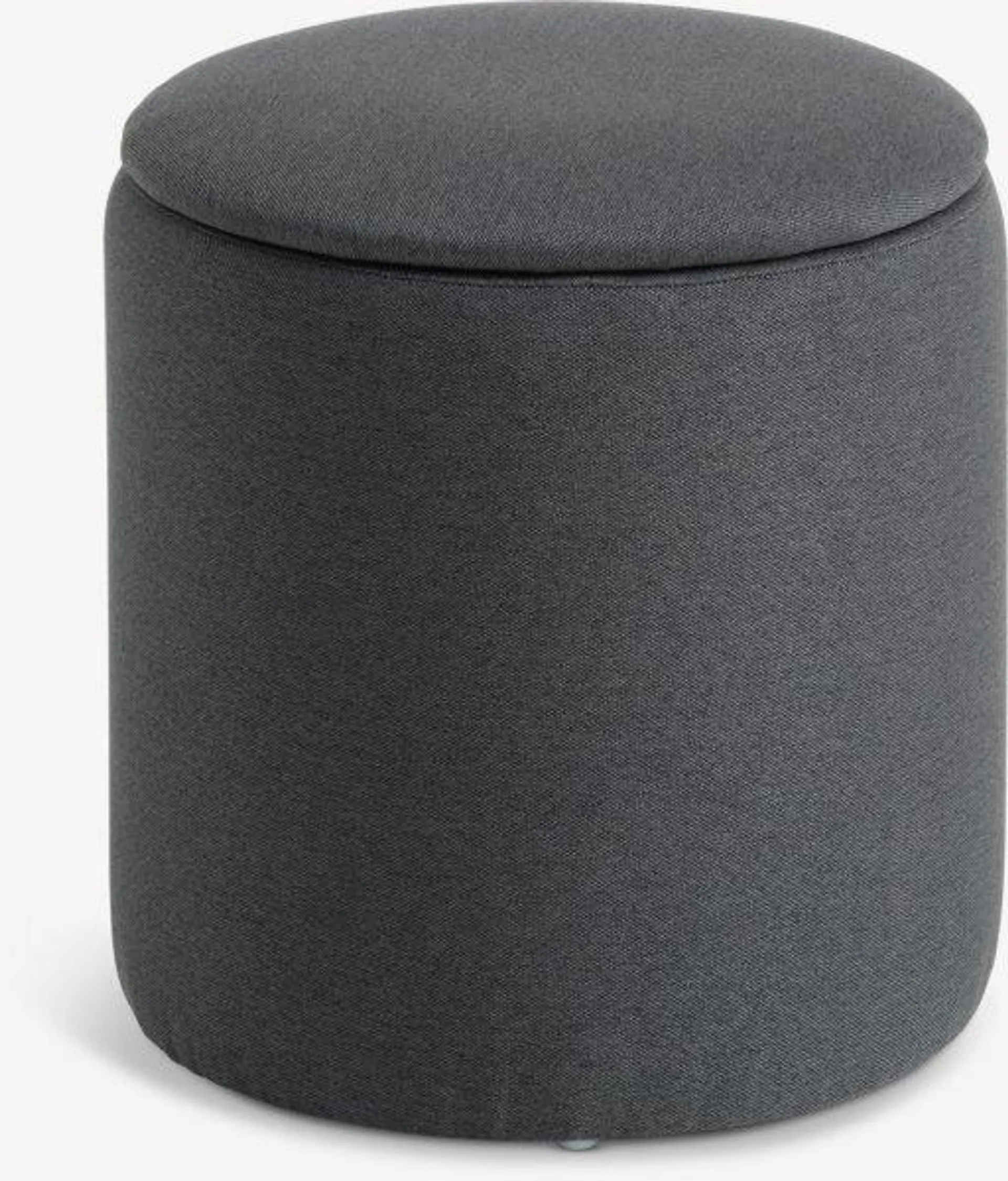 Pouffe GISLEV D36 w/storage asphalt fabric