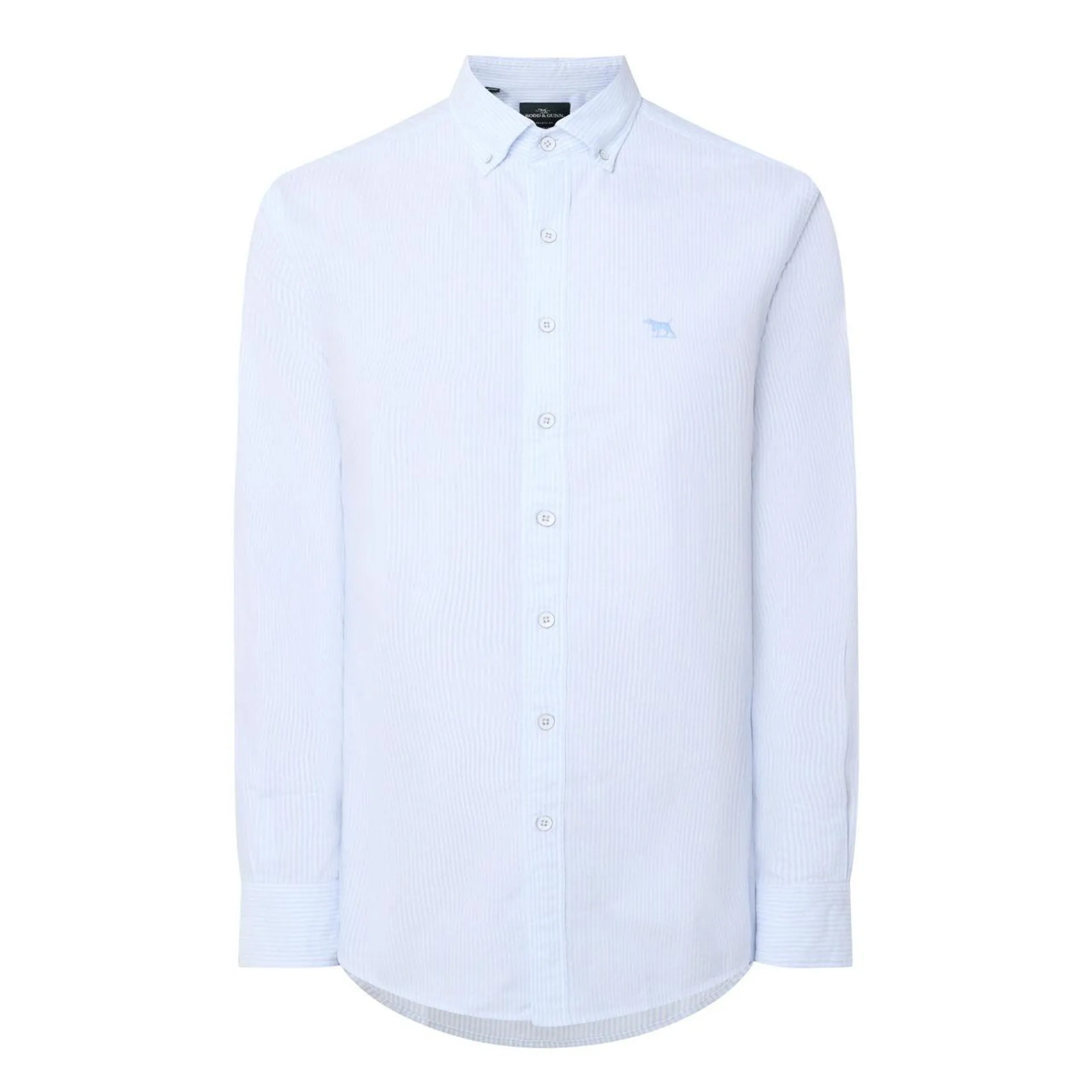 New in RODD & GUNN Embroidered Logo Striped Oxford Shirt €129.00