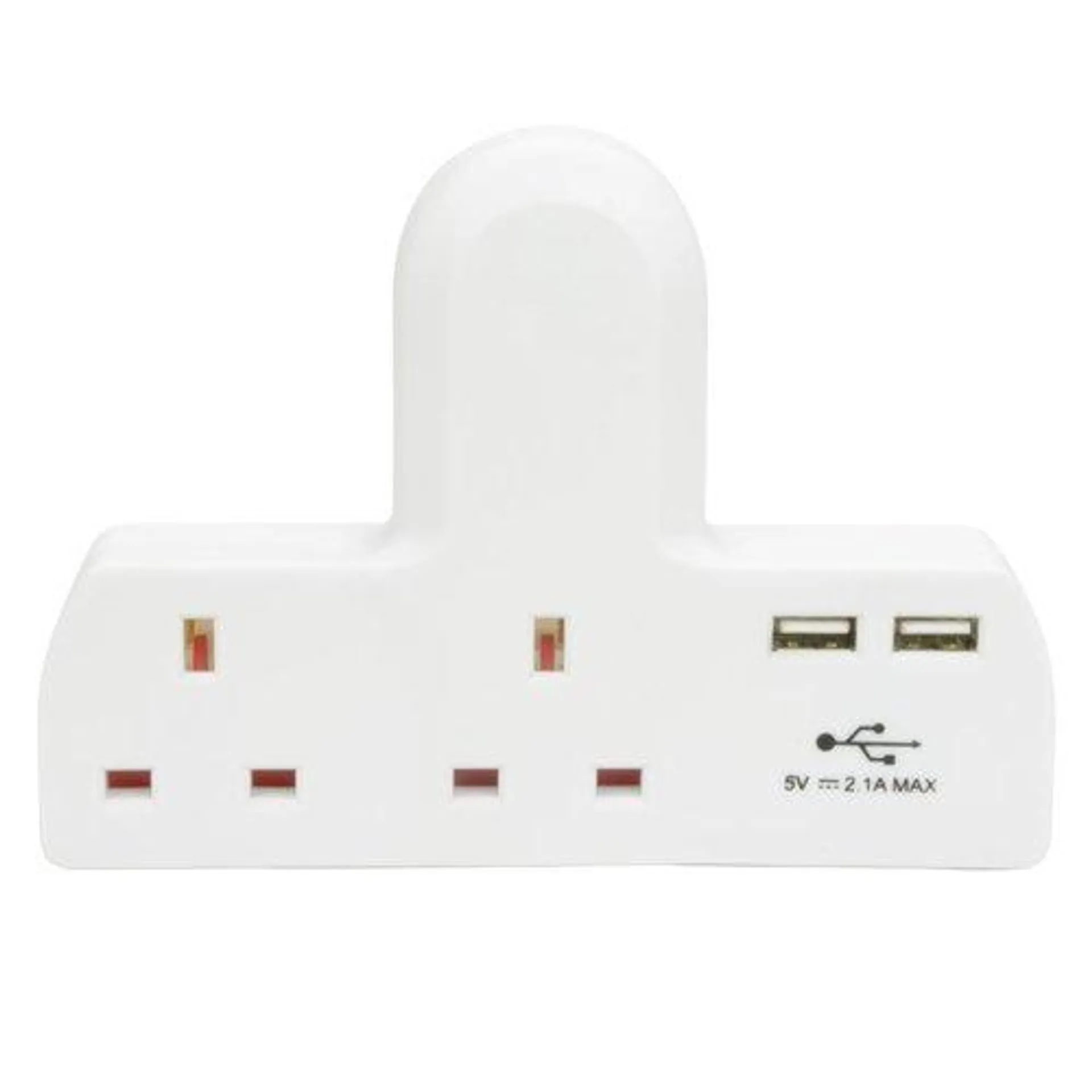 DFE 2X MAINS ADAPTOR WITH 2X USB PORTS