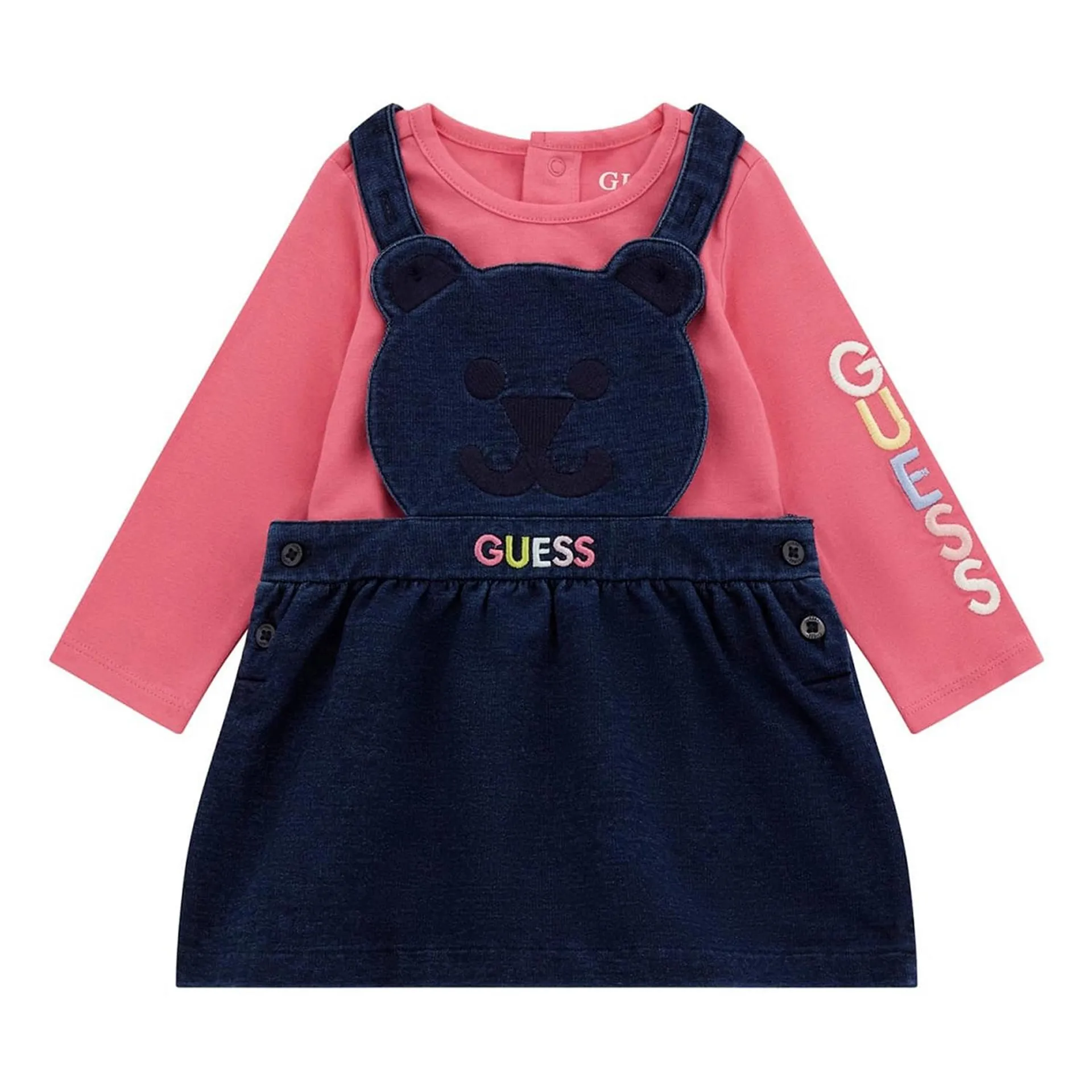 Two-Piece Bodysuit & Teddy Pinafore Set