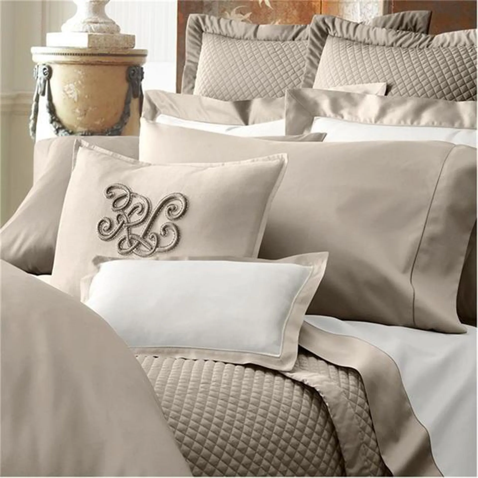 Langdon Duvet Cover - Cape Tan