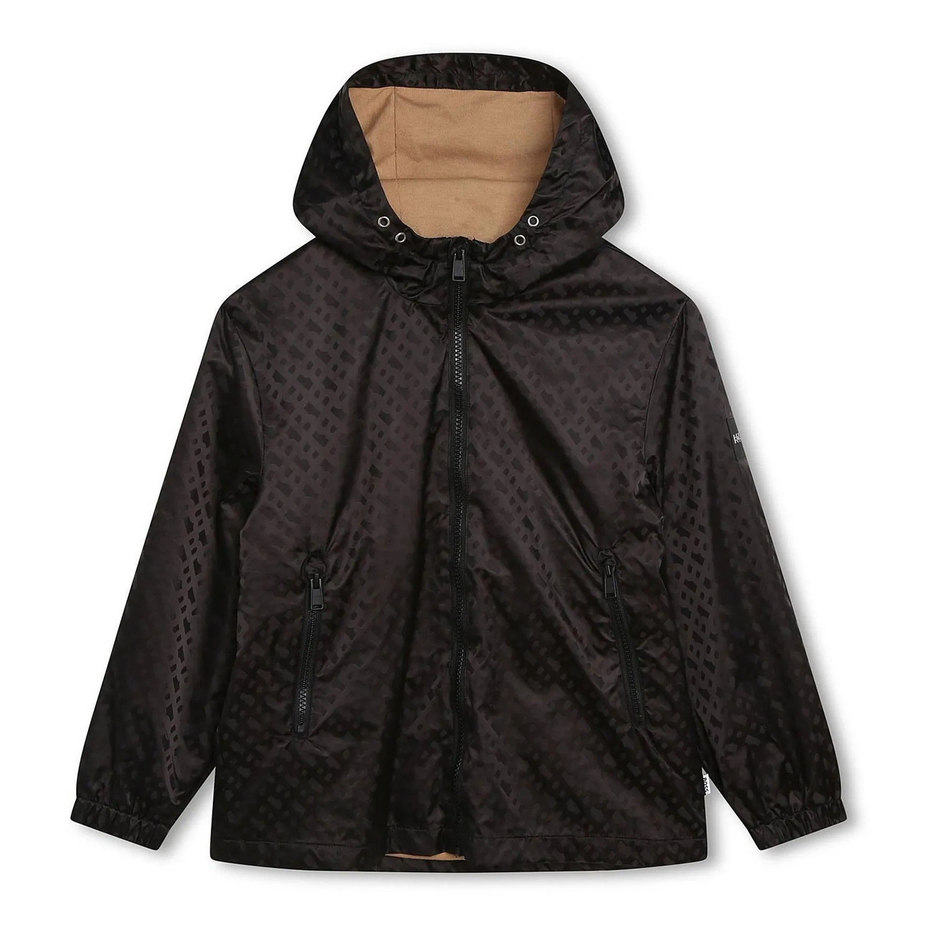 Monogram Motif Hooded Windbreaker Jacket
