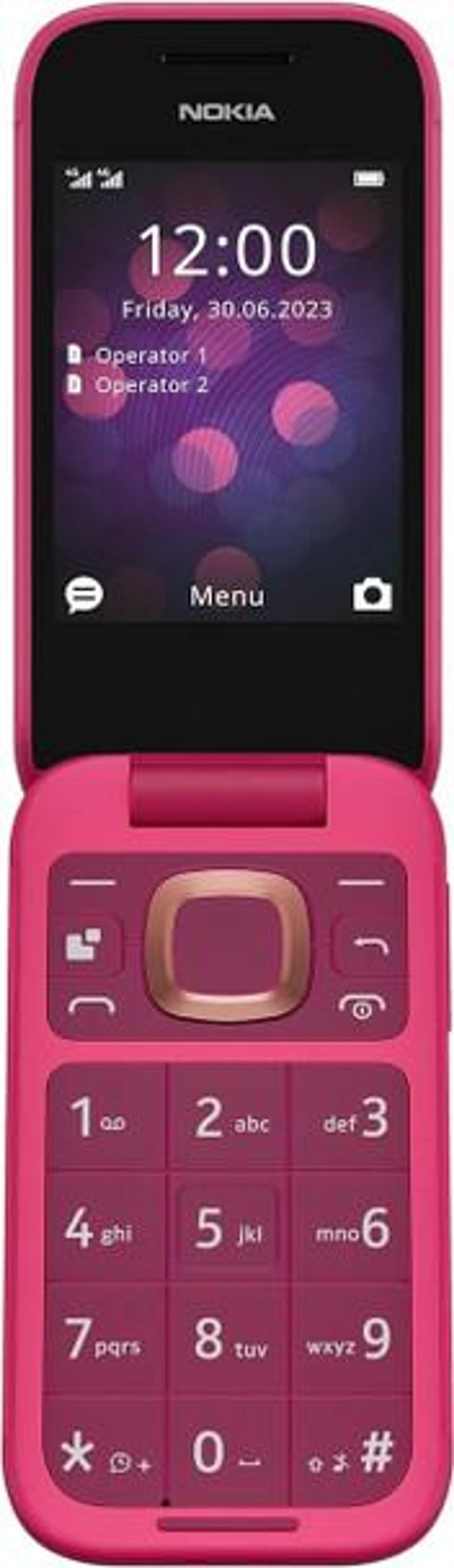 Nokia 2660 Pink Flip Phone | 1GF011IPC1A04