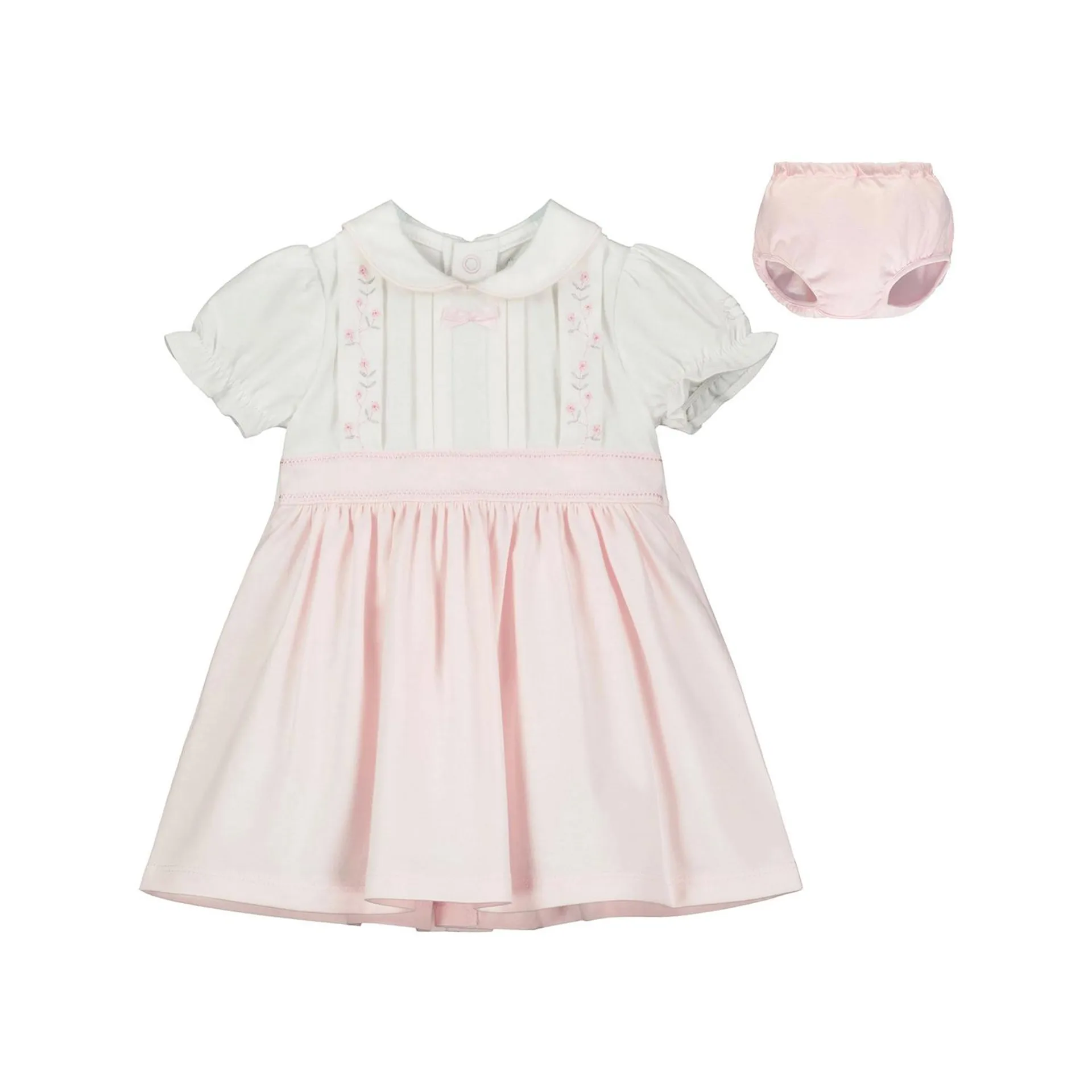 Two-Piece Francine Collared Dress & Bloomer Set
