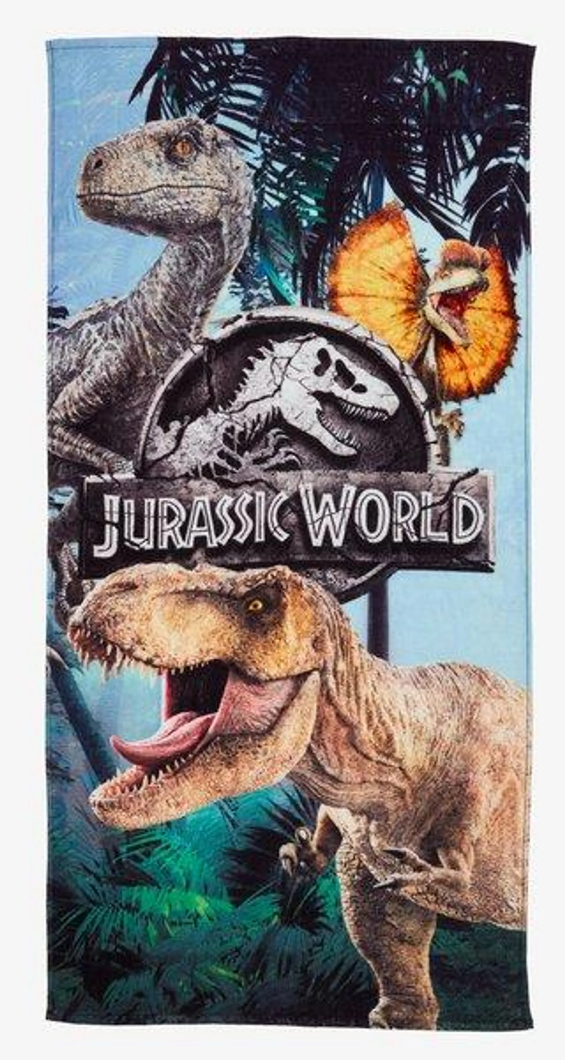 Kylpypyyhe veluuri JURASSIC WORLD 70x140