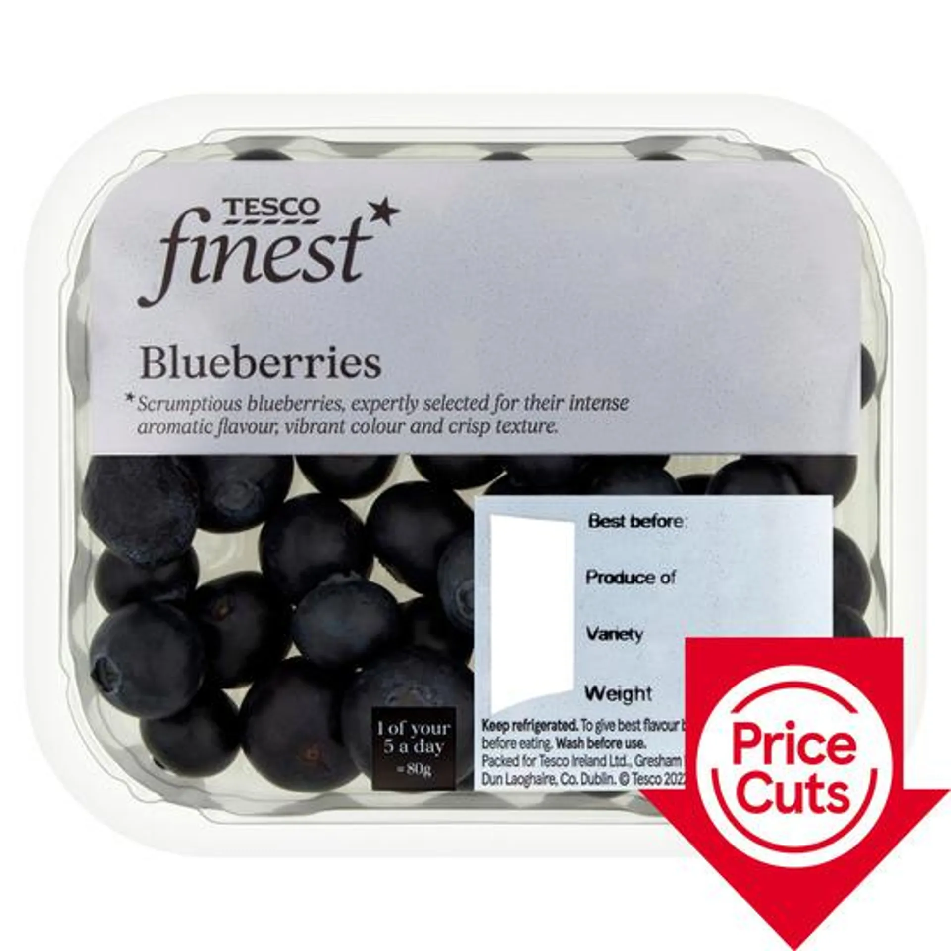 Tesco Finest Blueberries 125G