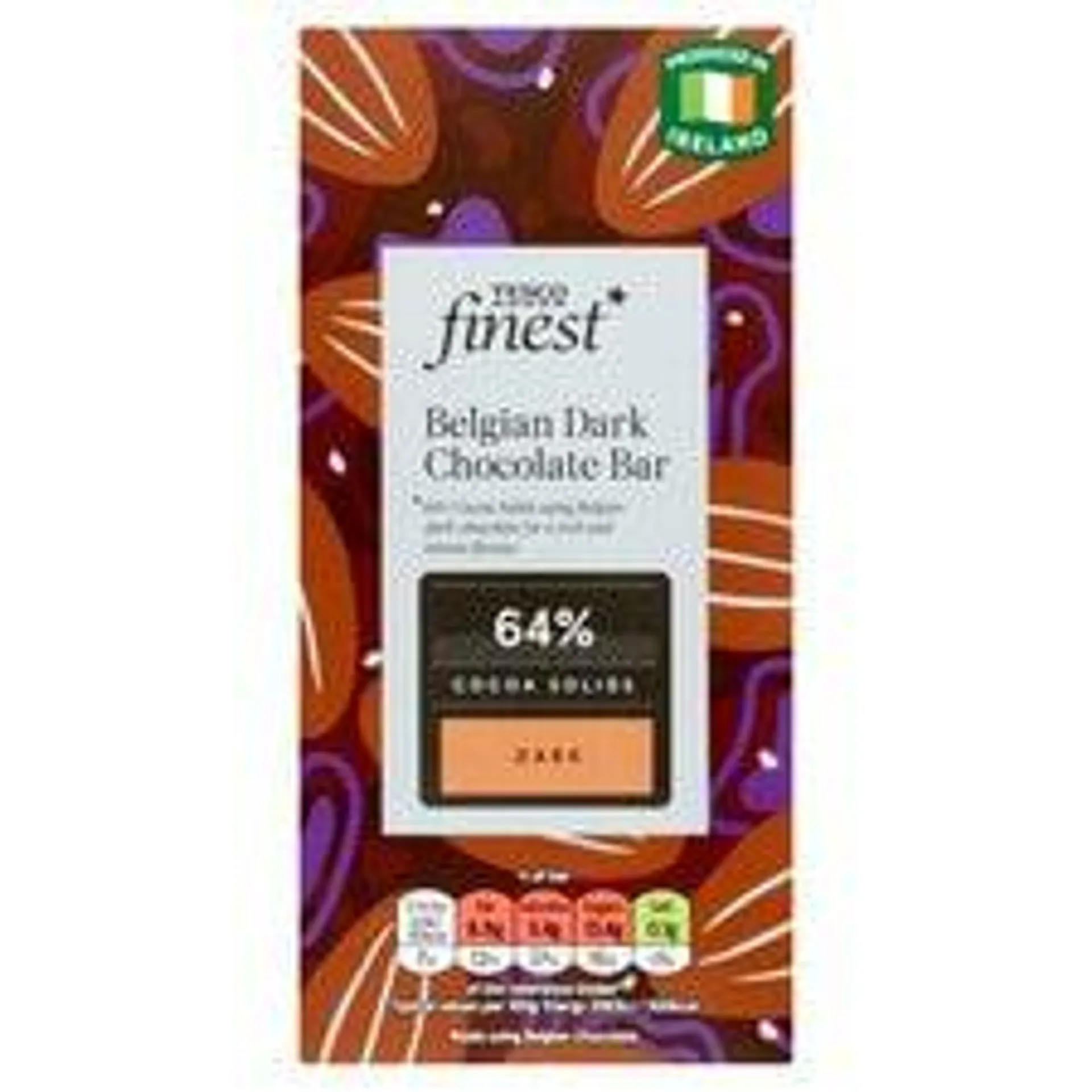 Tesco Finest Belgian Dark Chocolate Bar 90G