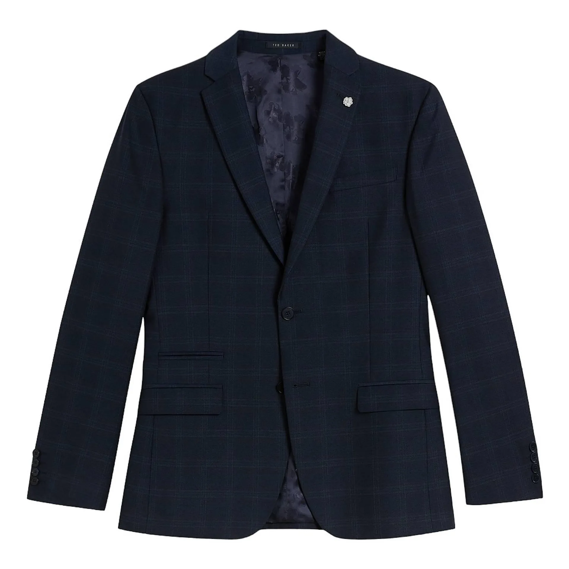 Slim Fit Check Suit Jacket