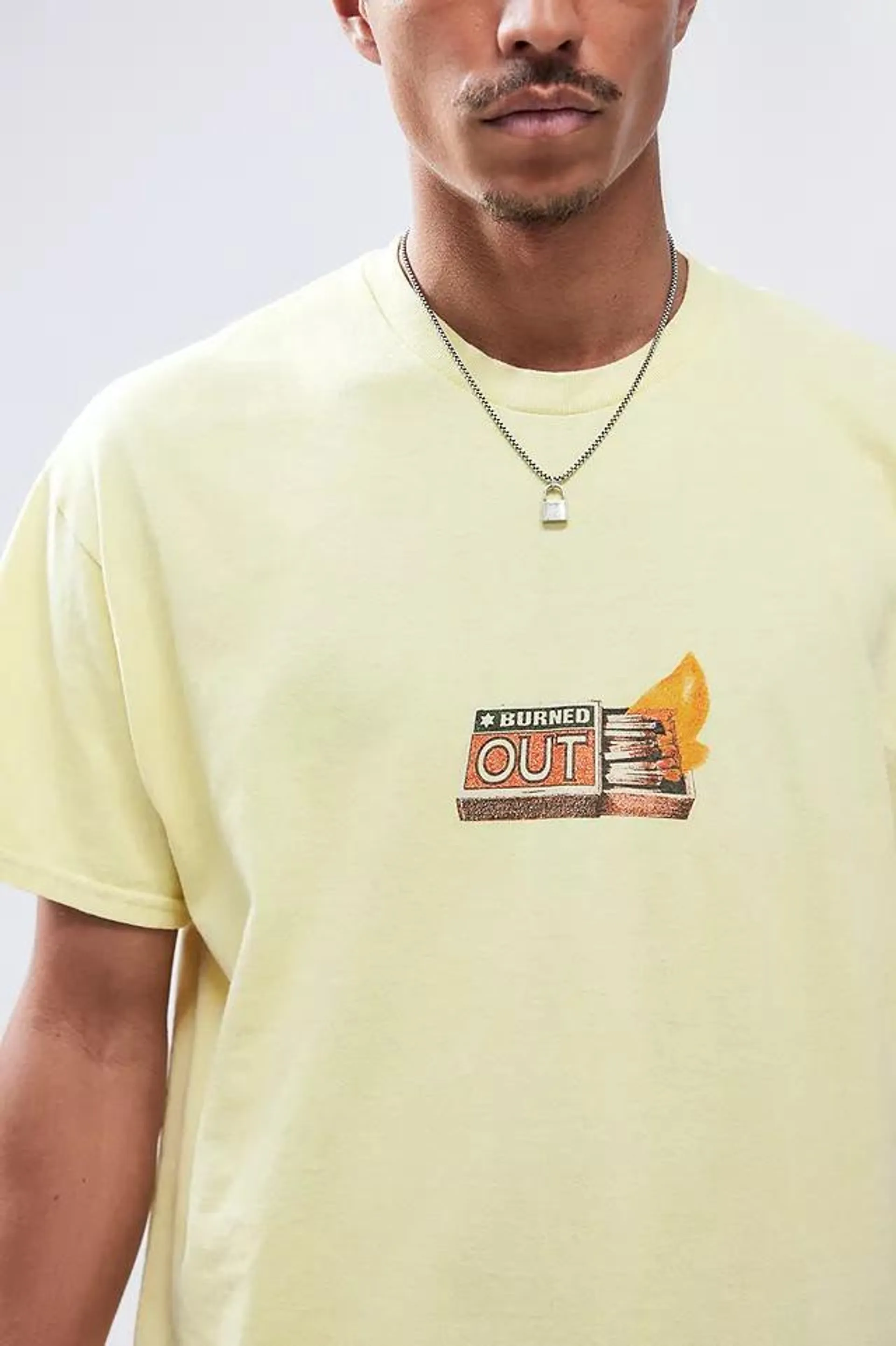 UO Buttermilk Burned Out T-Shirt