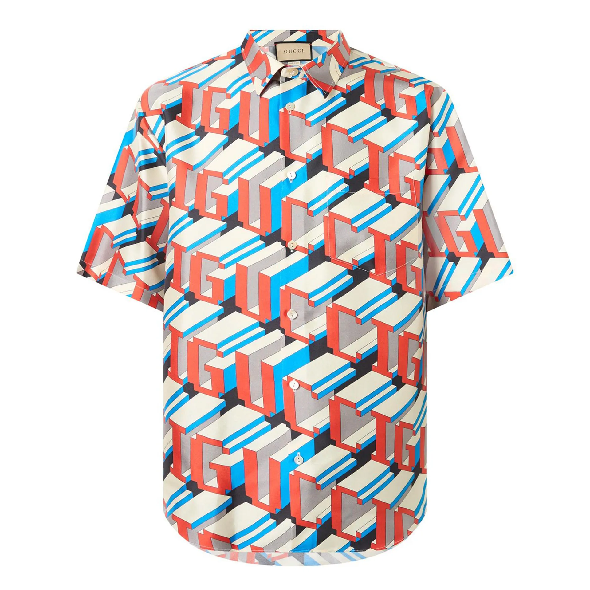 Pixel Logo Print Shirt