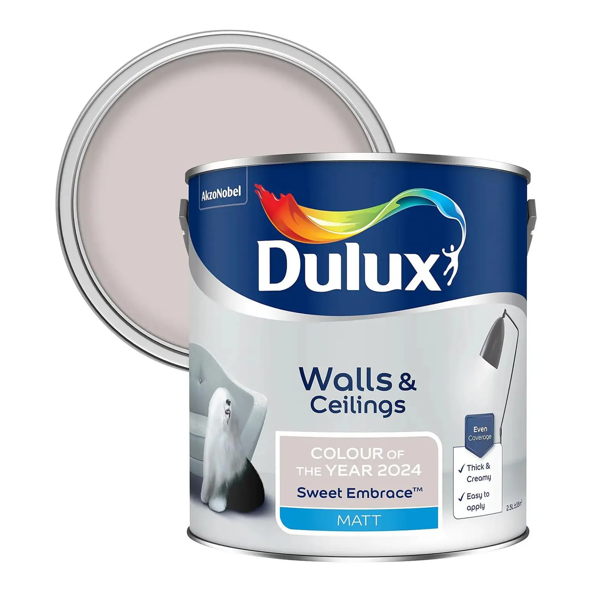 Dulux Matt Emulsion Colour of the Year 2024 Sweet Embrace - 2.5L