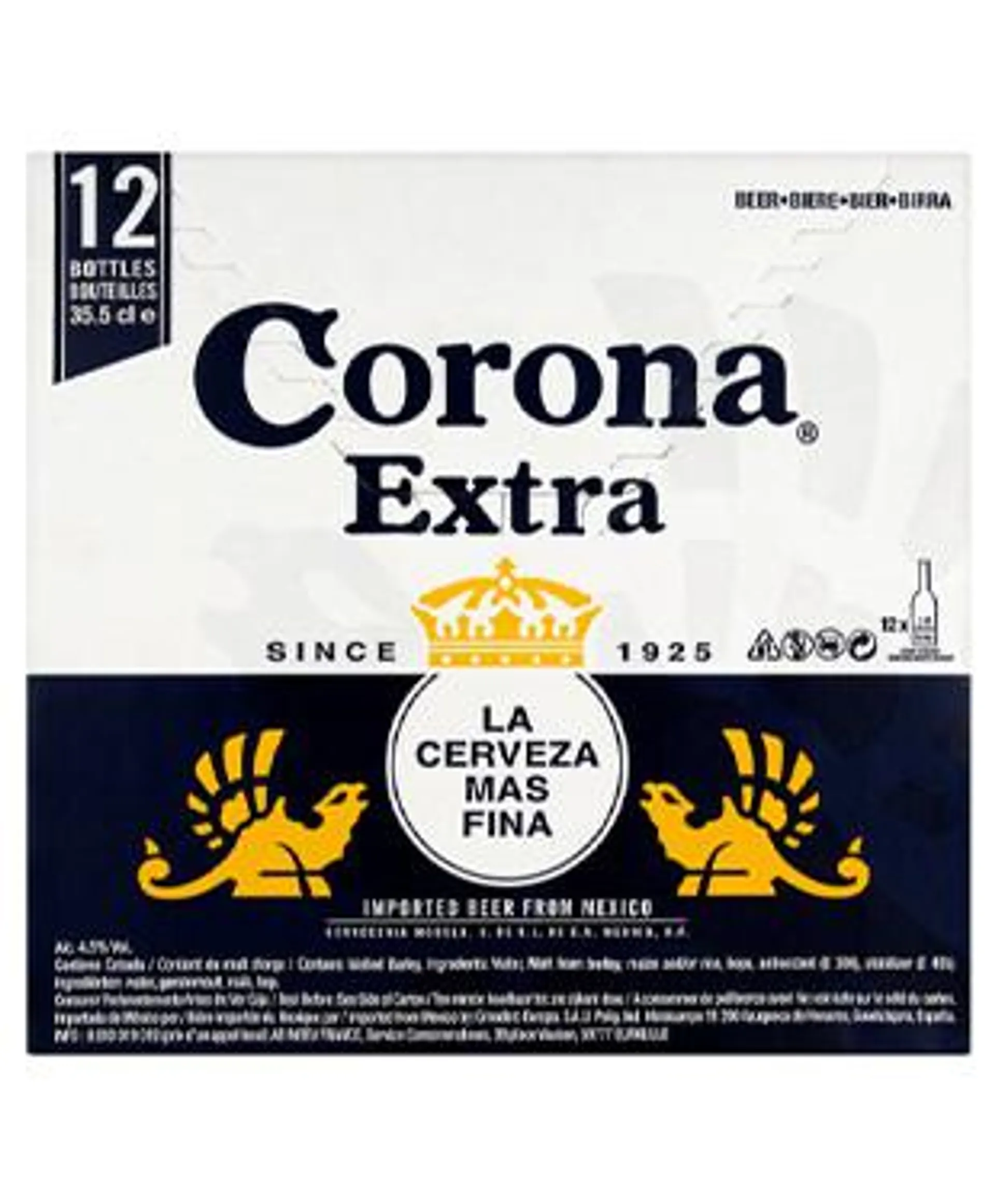 Corona 12 Pk 330ml Bottle 4.5%