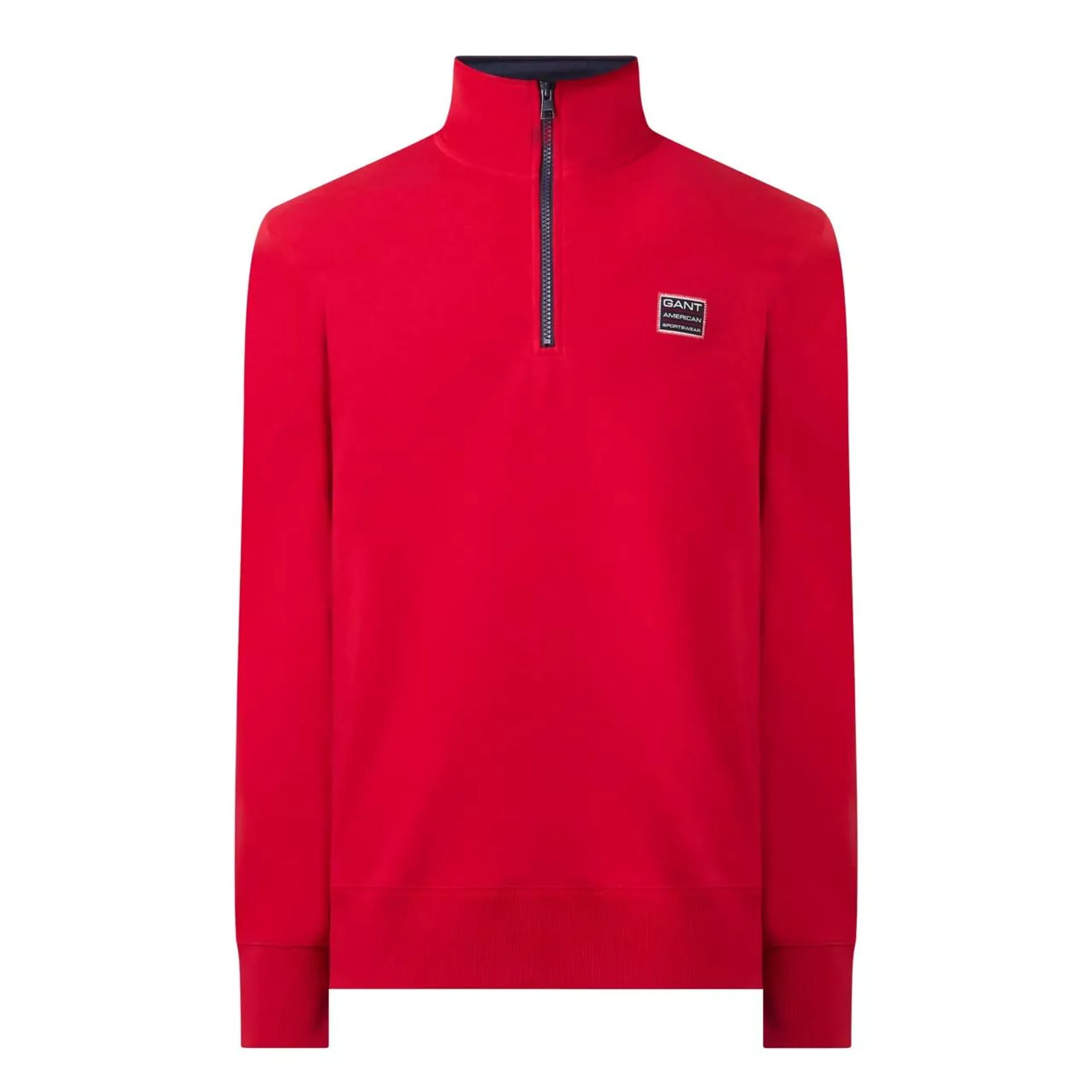 New in GANT Contrast Logo Half-Zip Sweatshirt €130.00