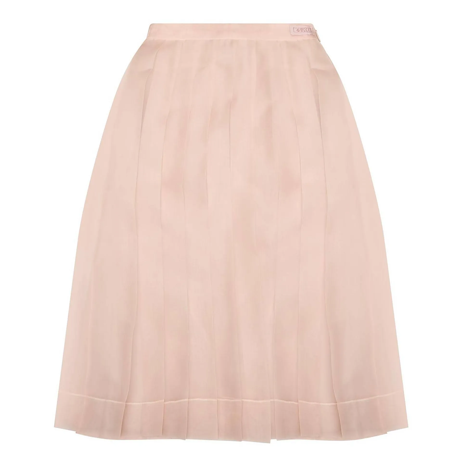 Pleated Silk Skirt