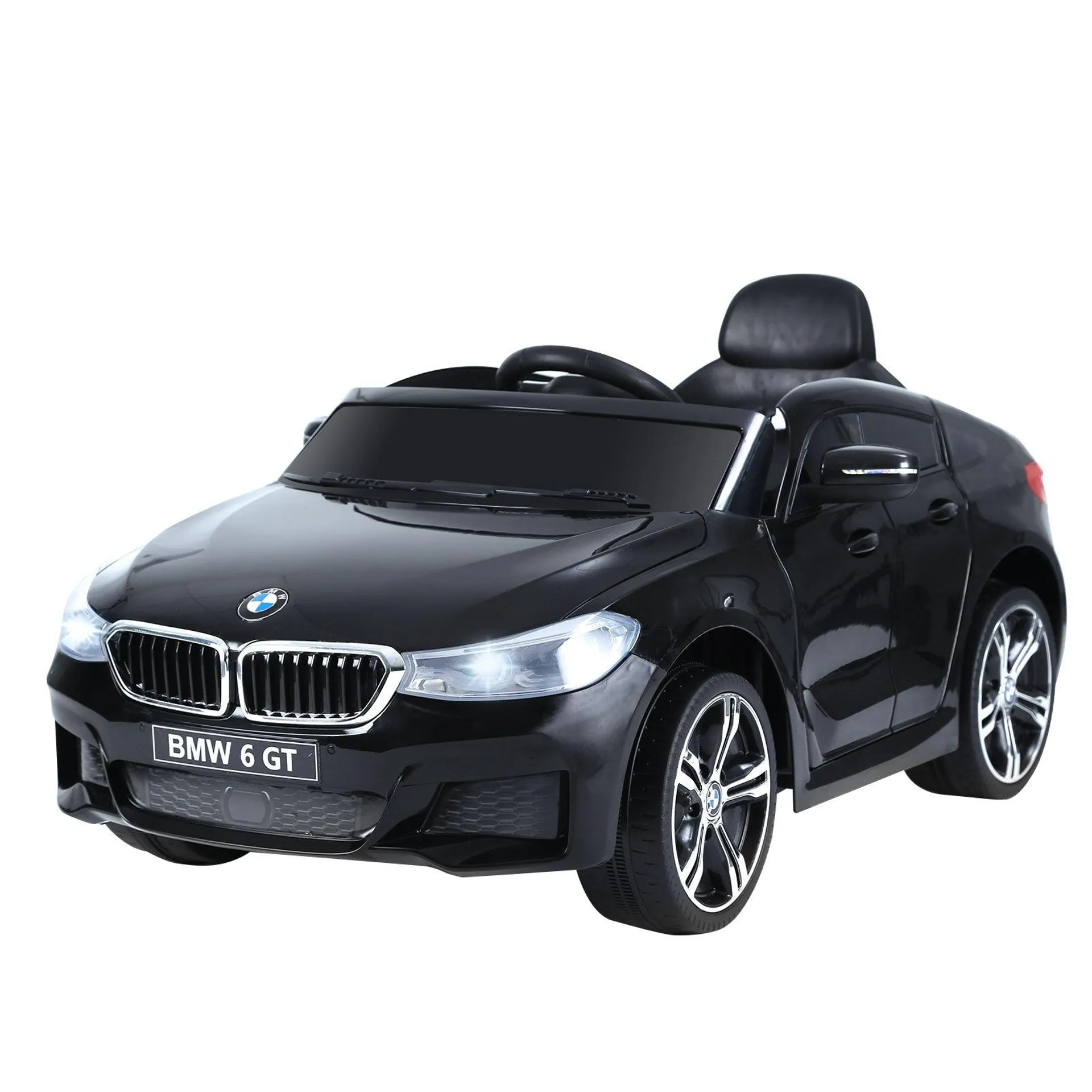 Maplin Plus Licensed BMW 6GT 6V Kids Electric Ride On Car with Remote Control - Black