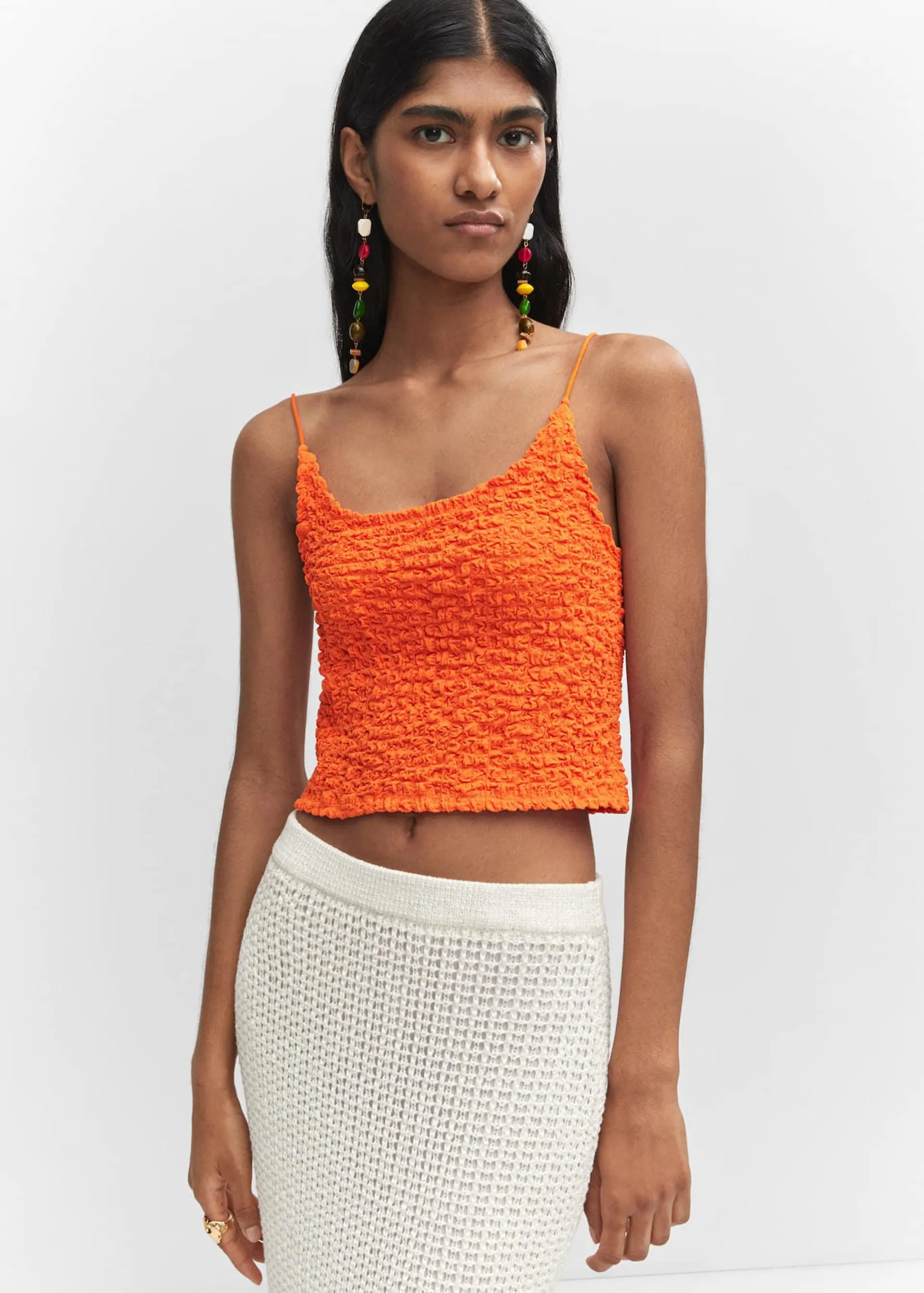 Textured crop top