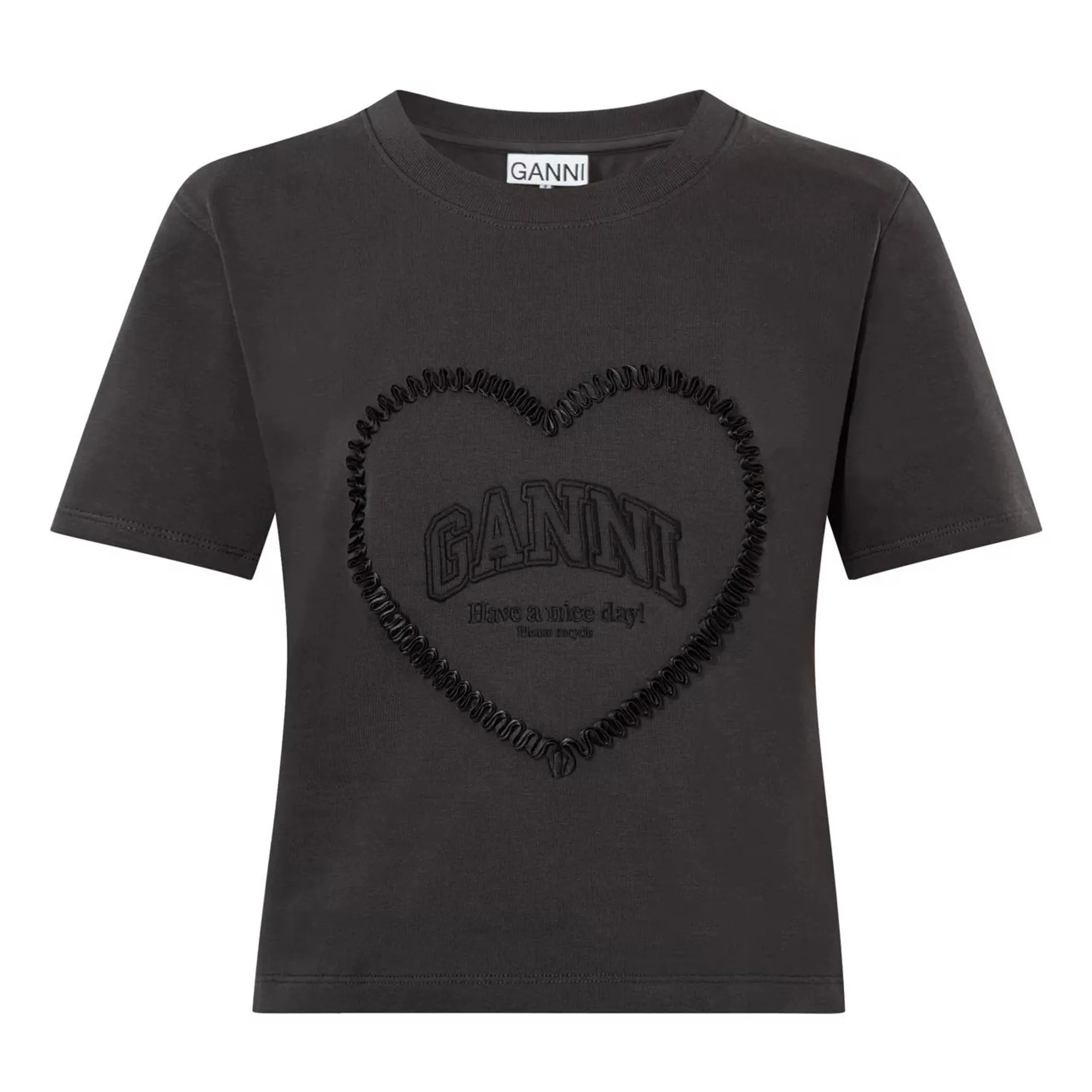 New in GANNI Heart Logo T-Shirt €195.00