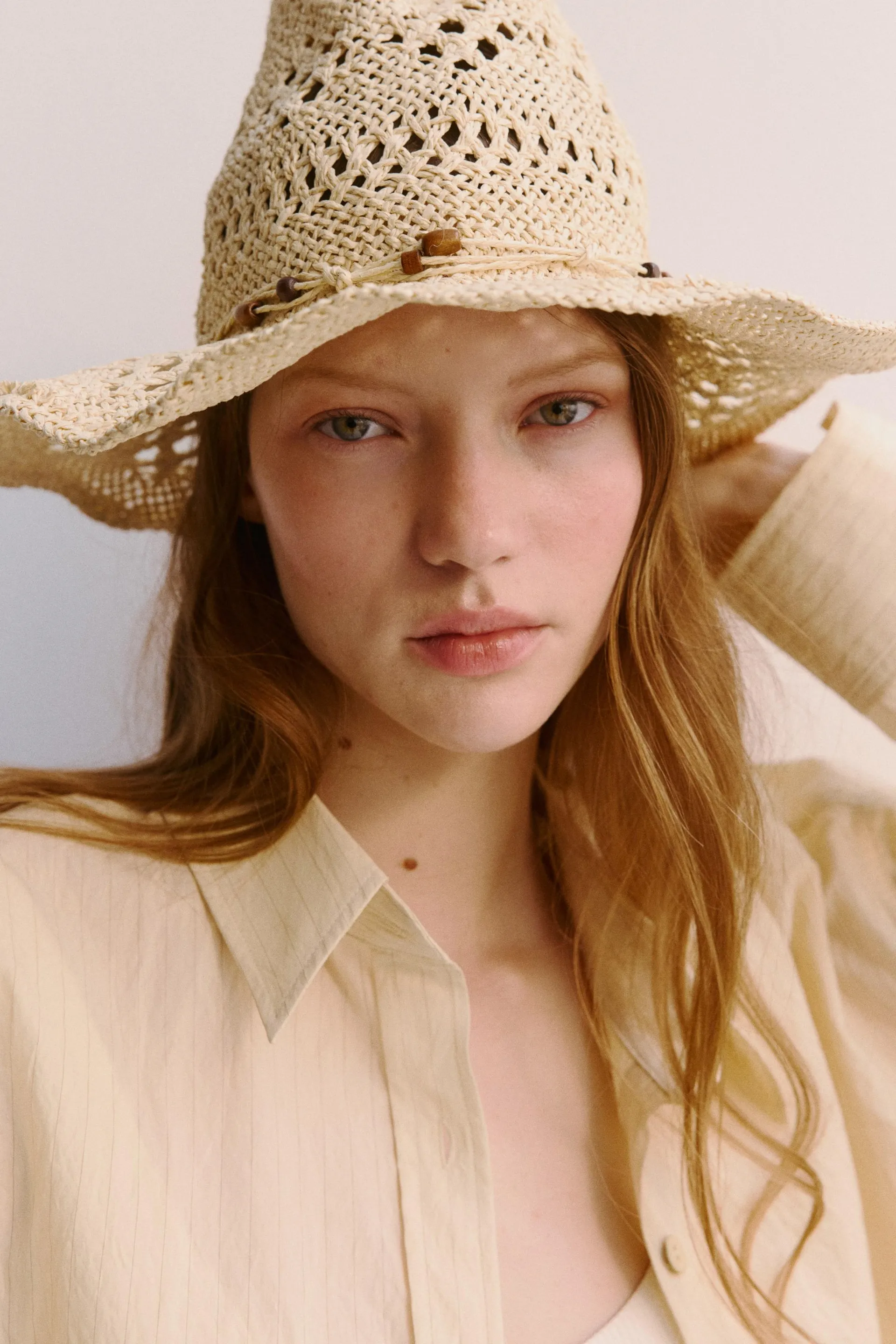 Straw cowboy hat