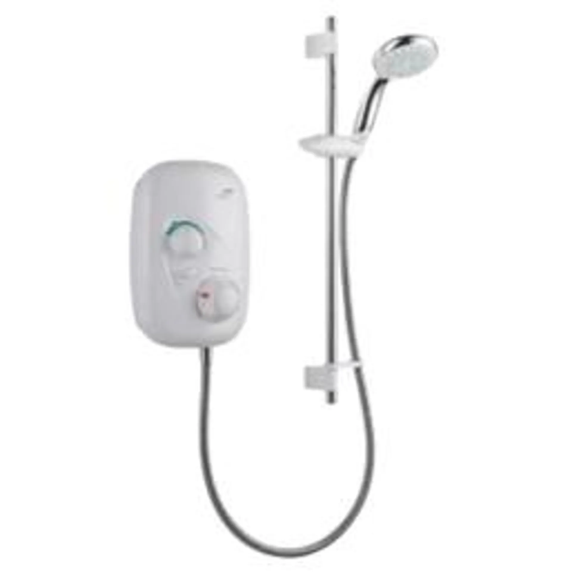 Mira Event XS Rear-Fed White Thermostatic Power Shower