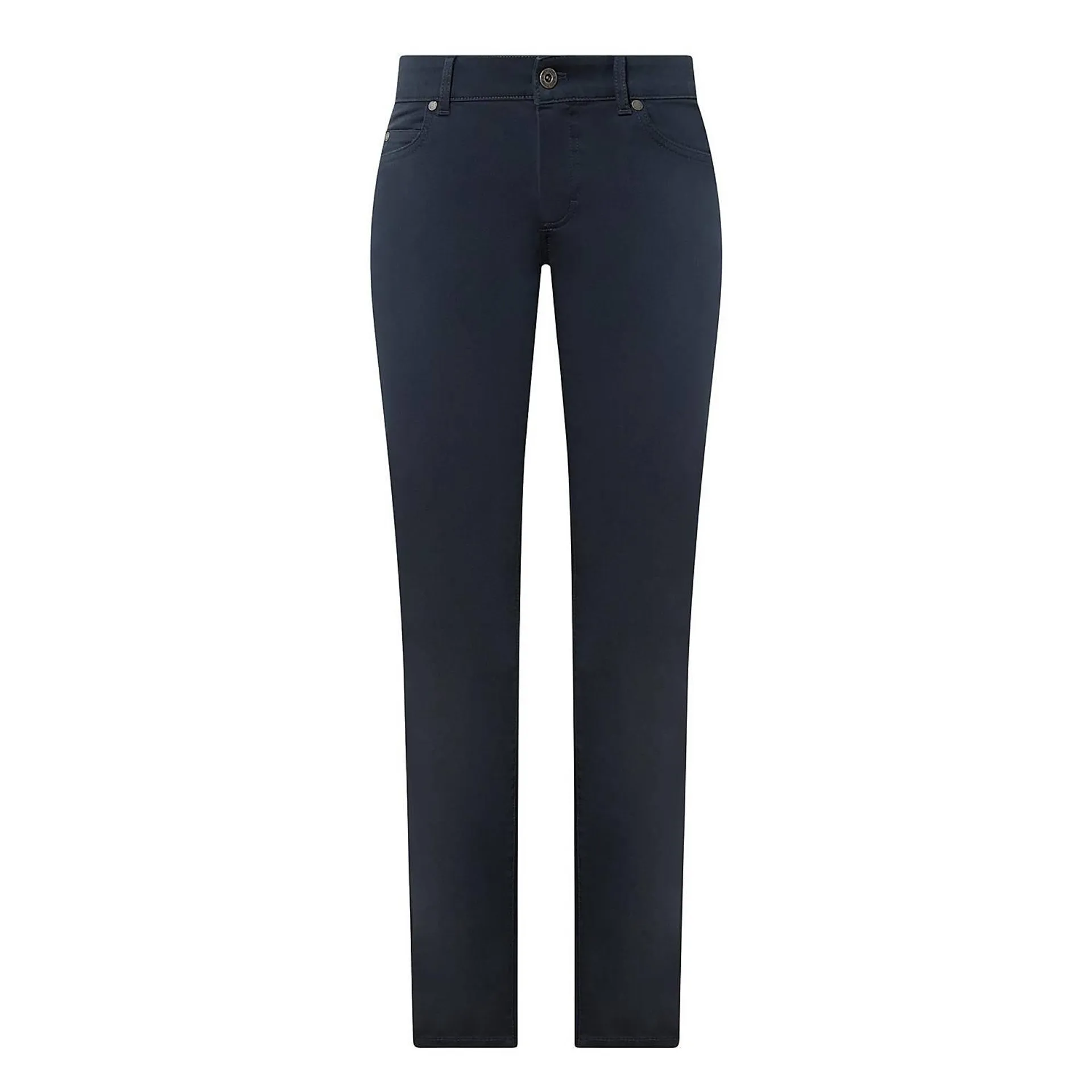 Mid Rise Straight Leg Jeans