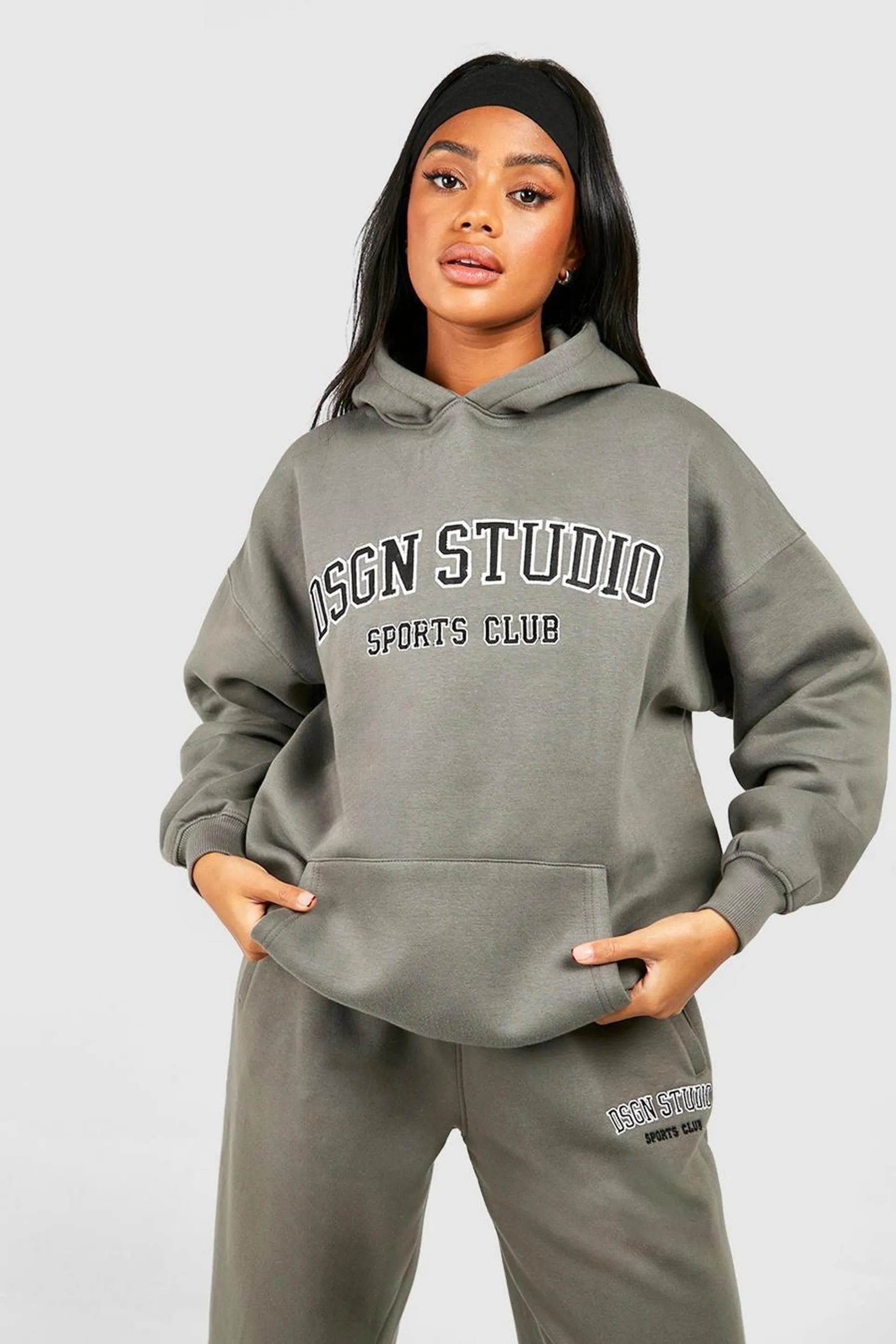 Dsgn Studio Applique Oversized Hoodie