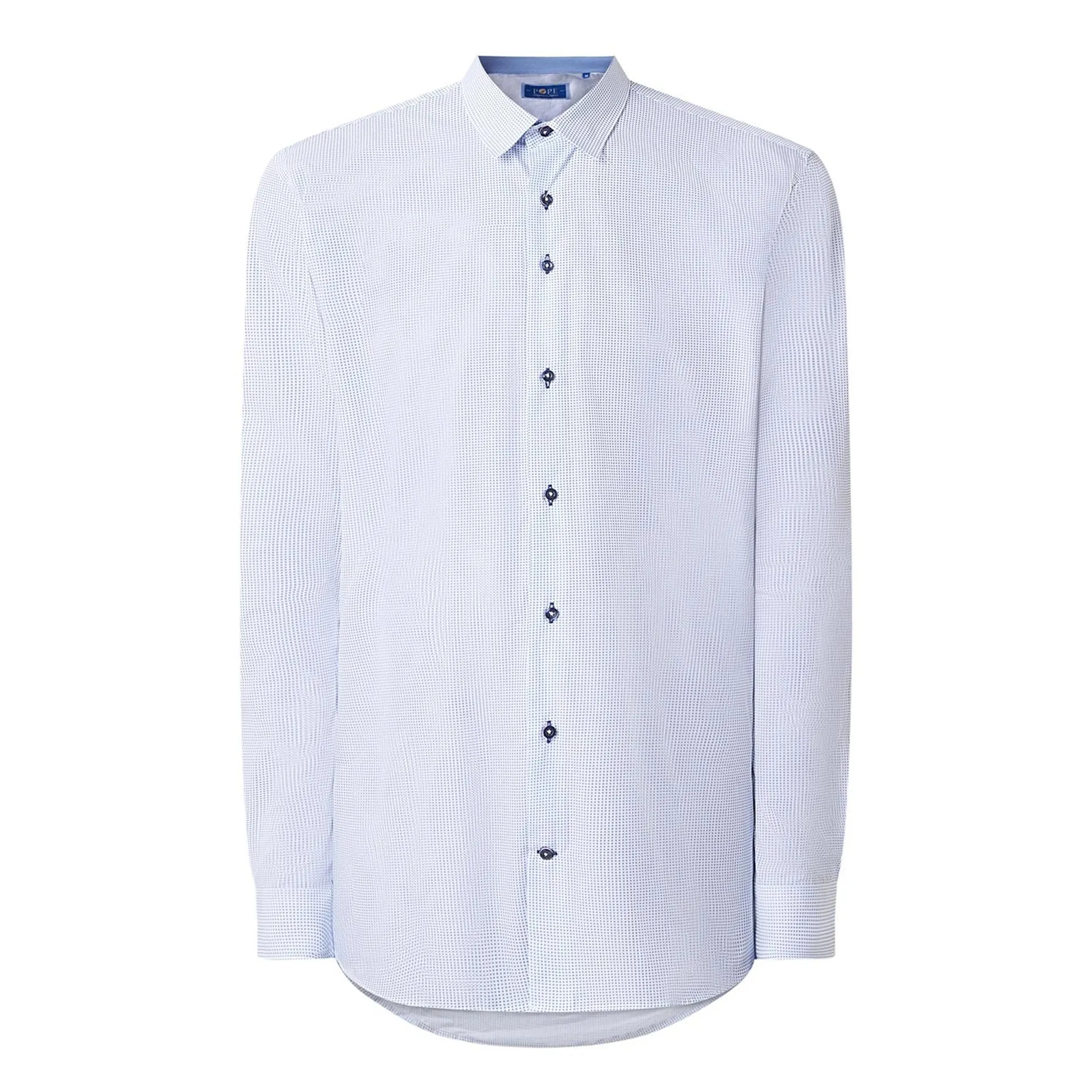 Geometric Dotted Single-Cuff Shirt