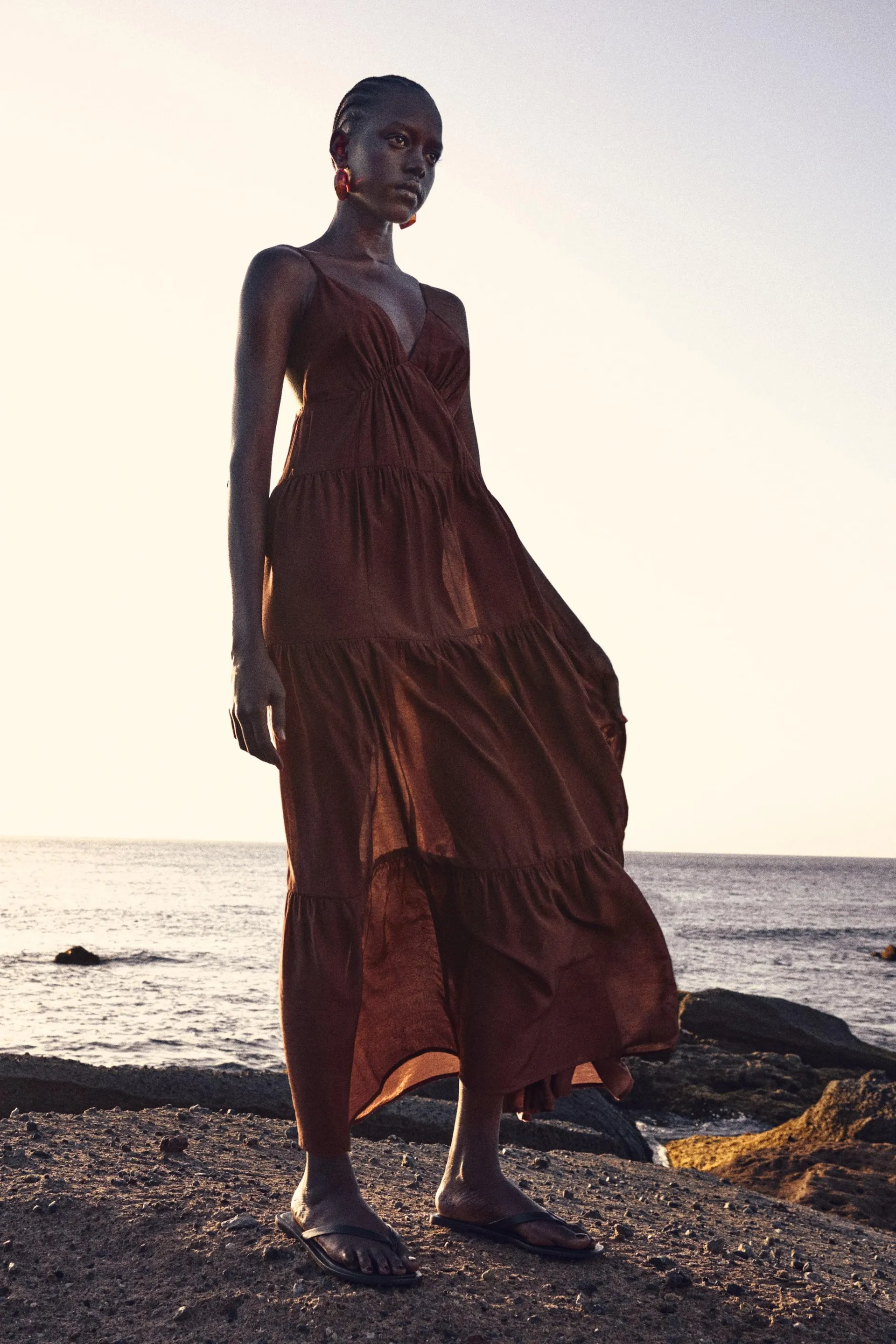 Tiered maxi dress