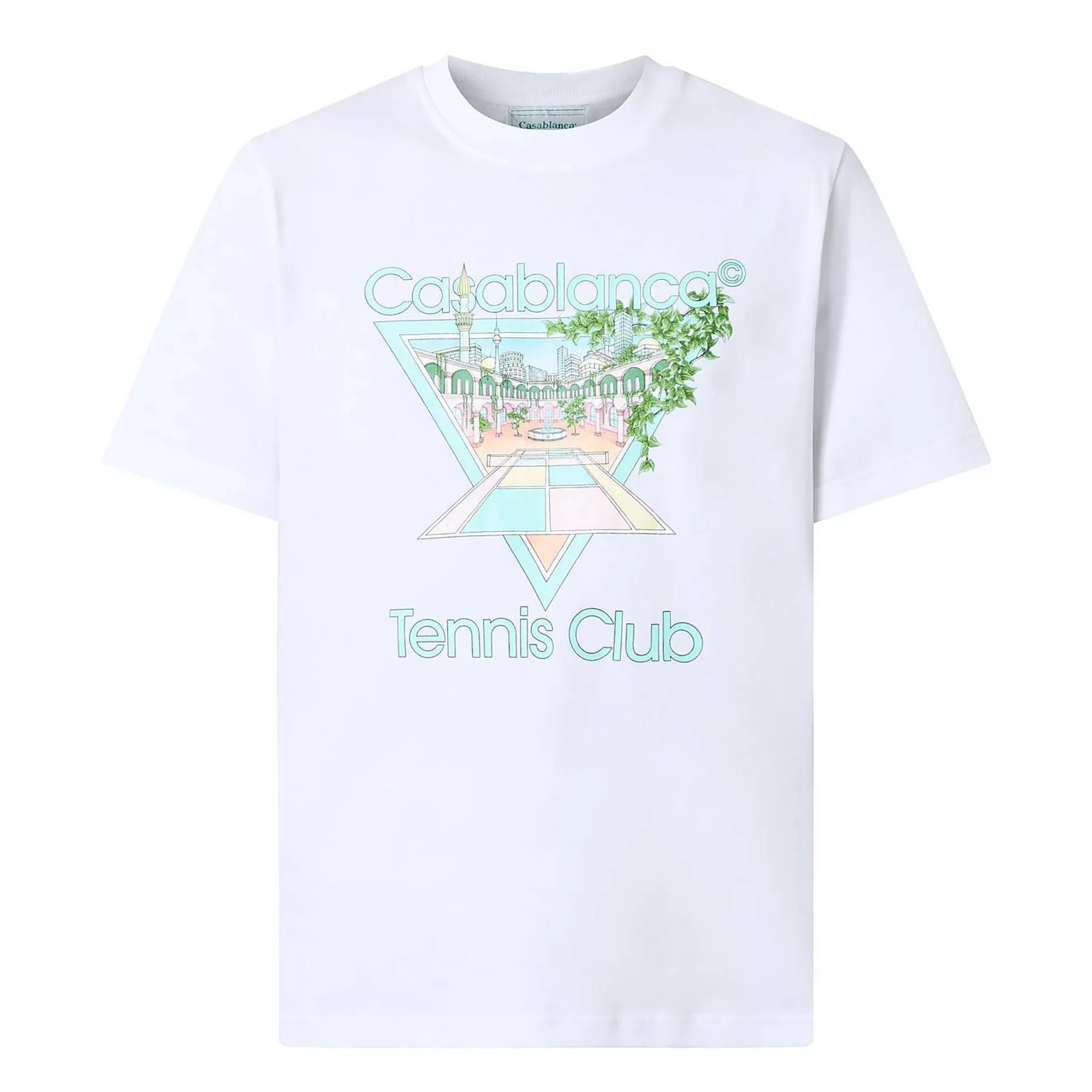 CASABLANCA The Sustainable Edit Tennis Club Icon T-Shirt