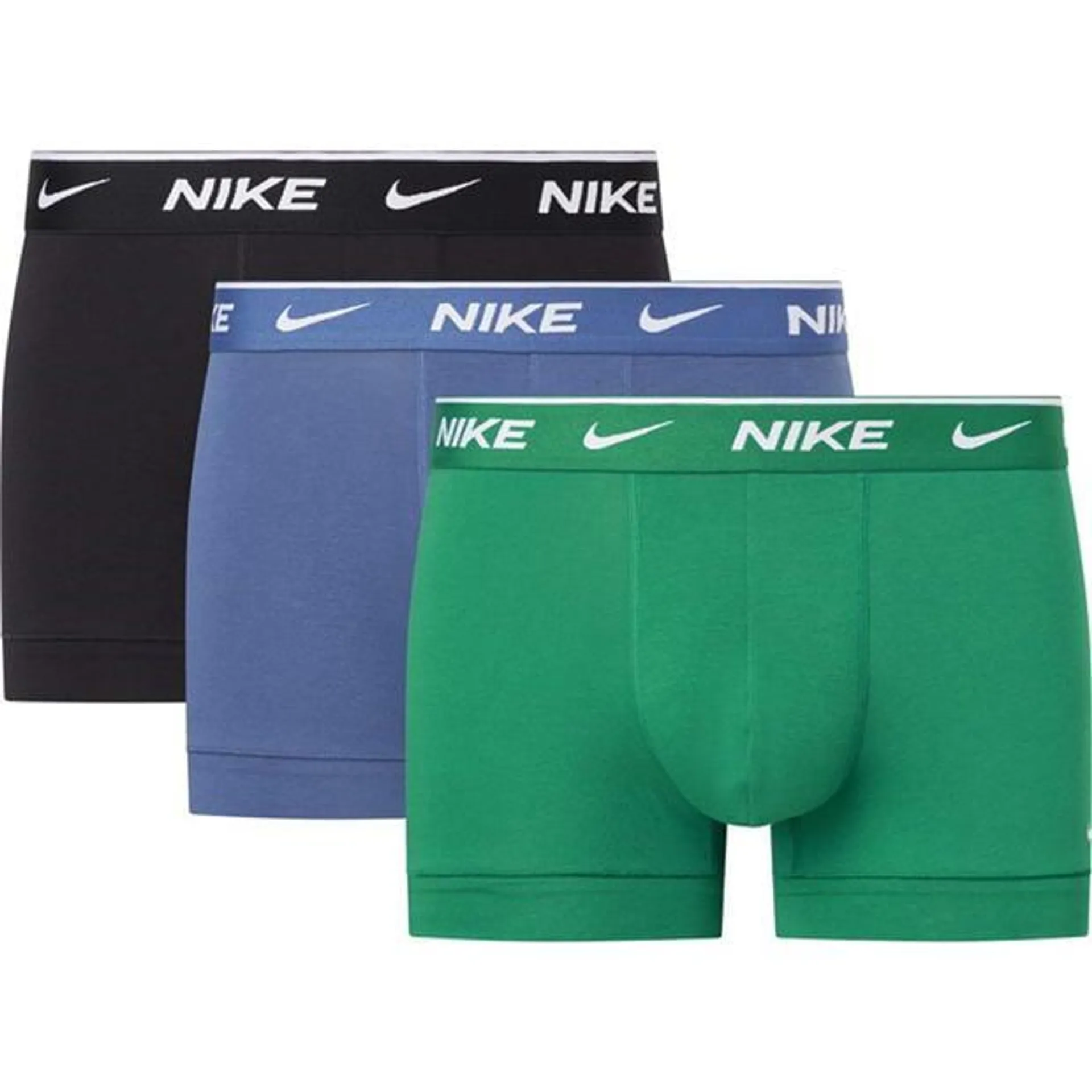 3 Pack Everyday Cotton Stretch Trunks Mens