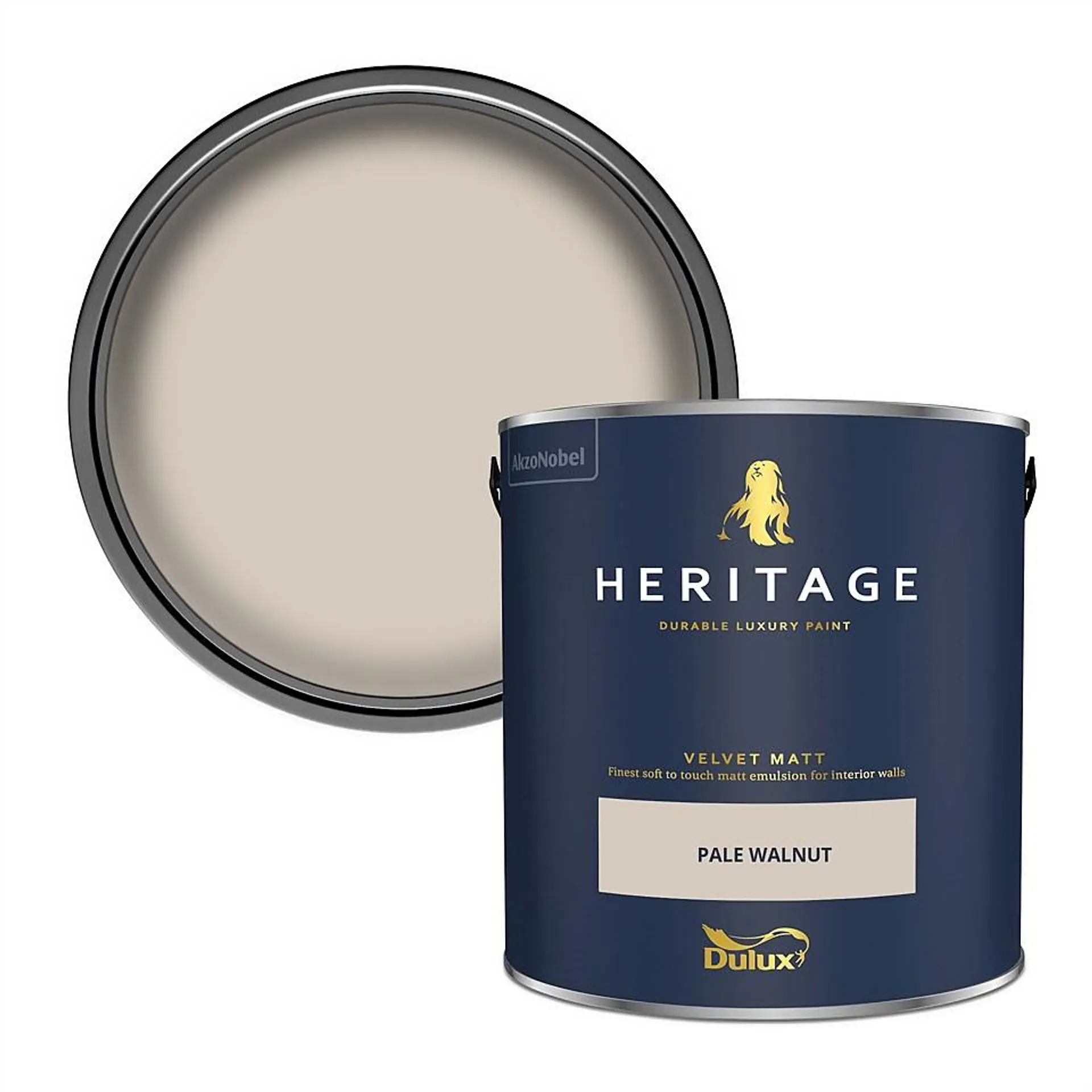 Dulux Heritage Matt Emulsion Paint Pale Walnut - 2.5L