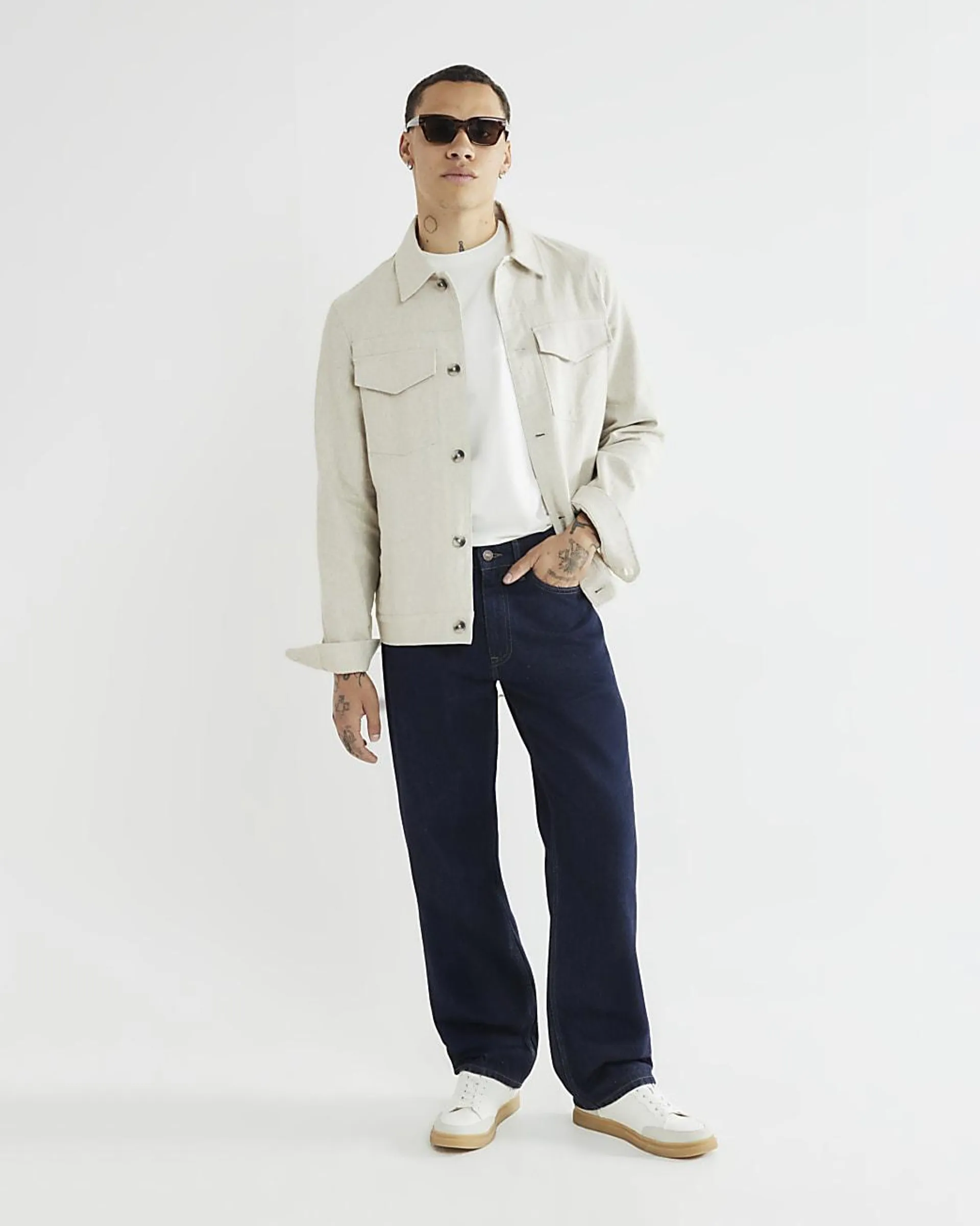 Blue Loose Fit Jeans