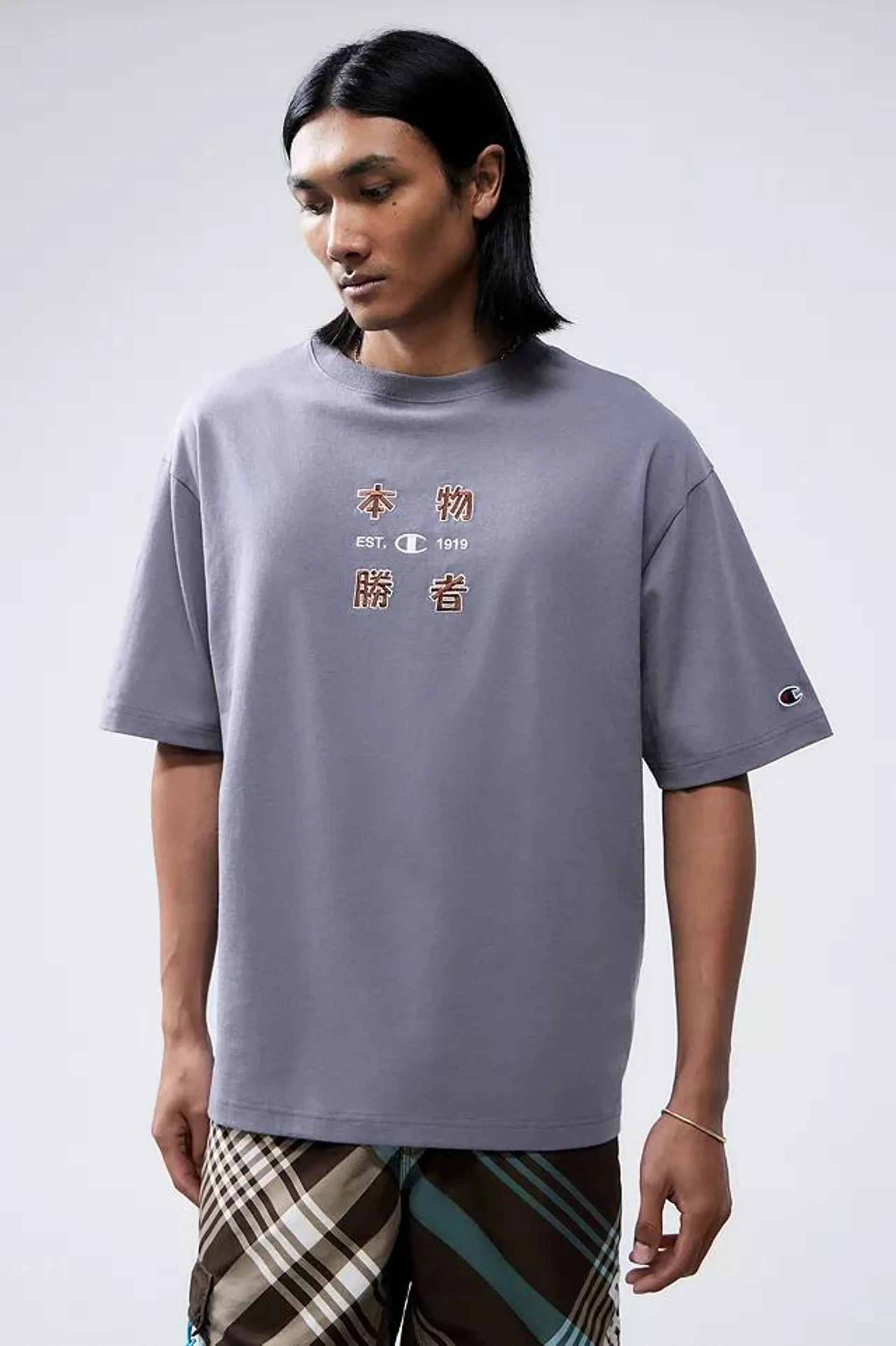 Champion UO Exclusive Concrete Japanese T-Shirt