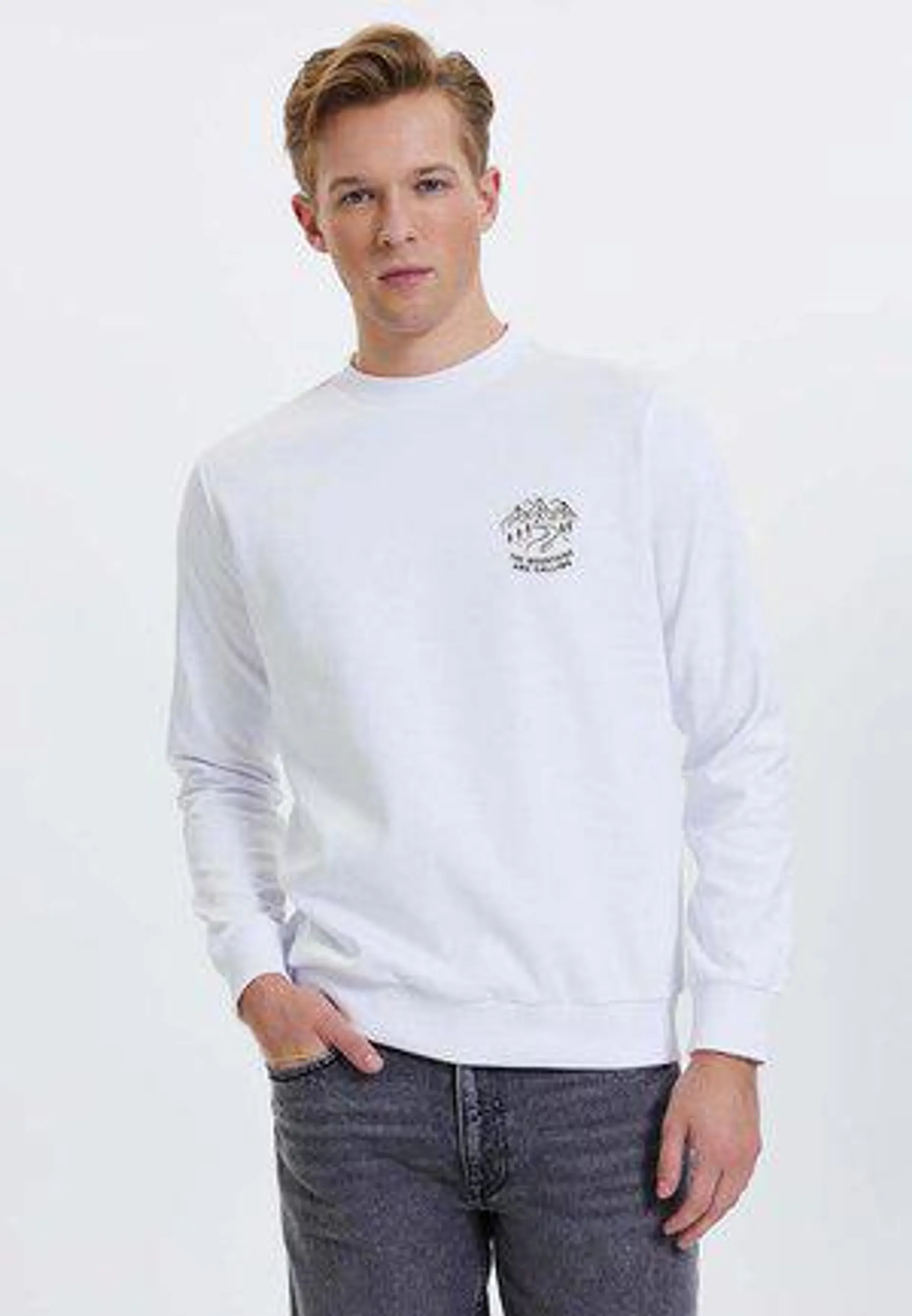 Sweatshirt - white