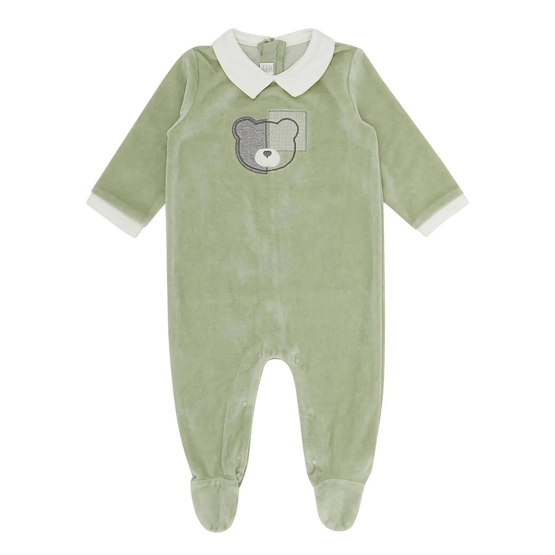 Bear Velour Onesie