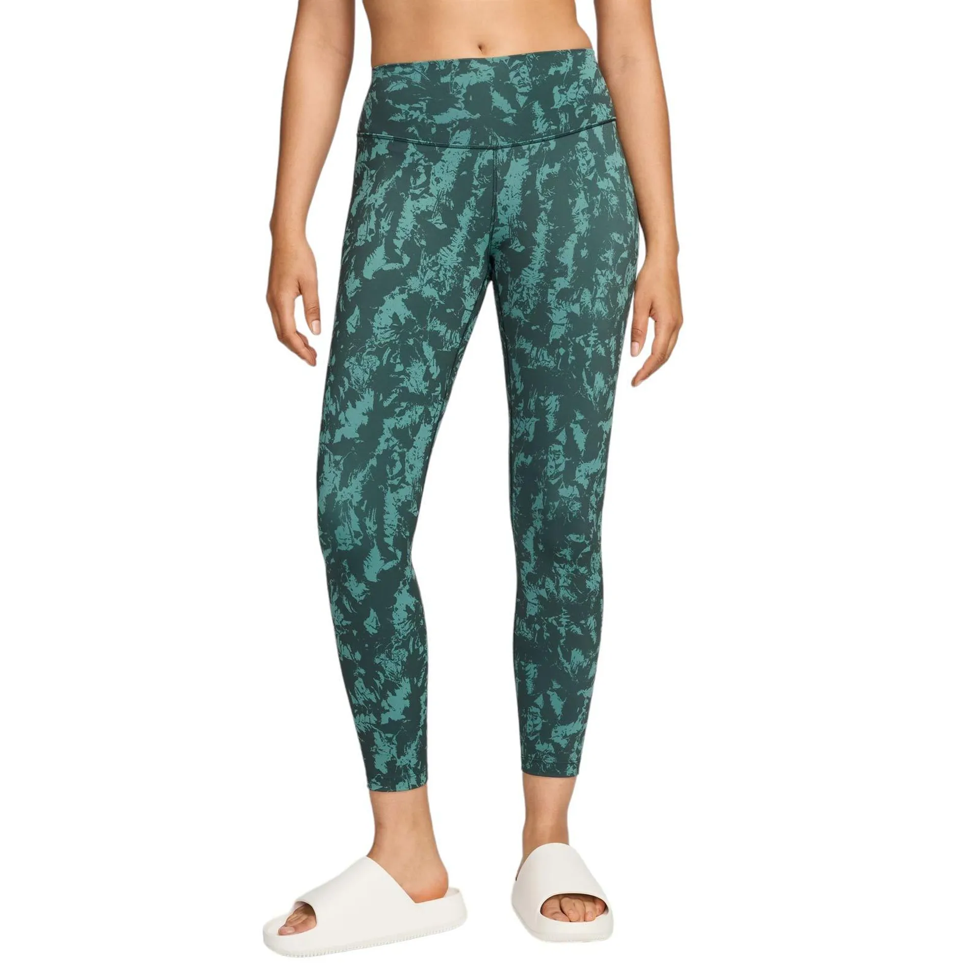 Nike One Wmns DF HR 7/8 AOP Tights Green