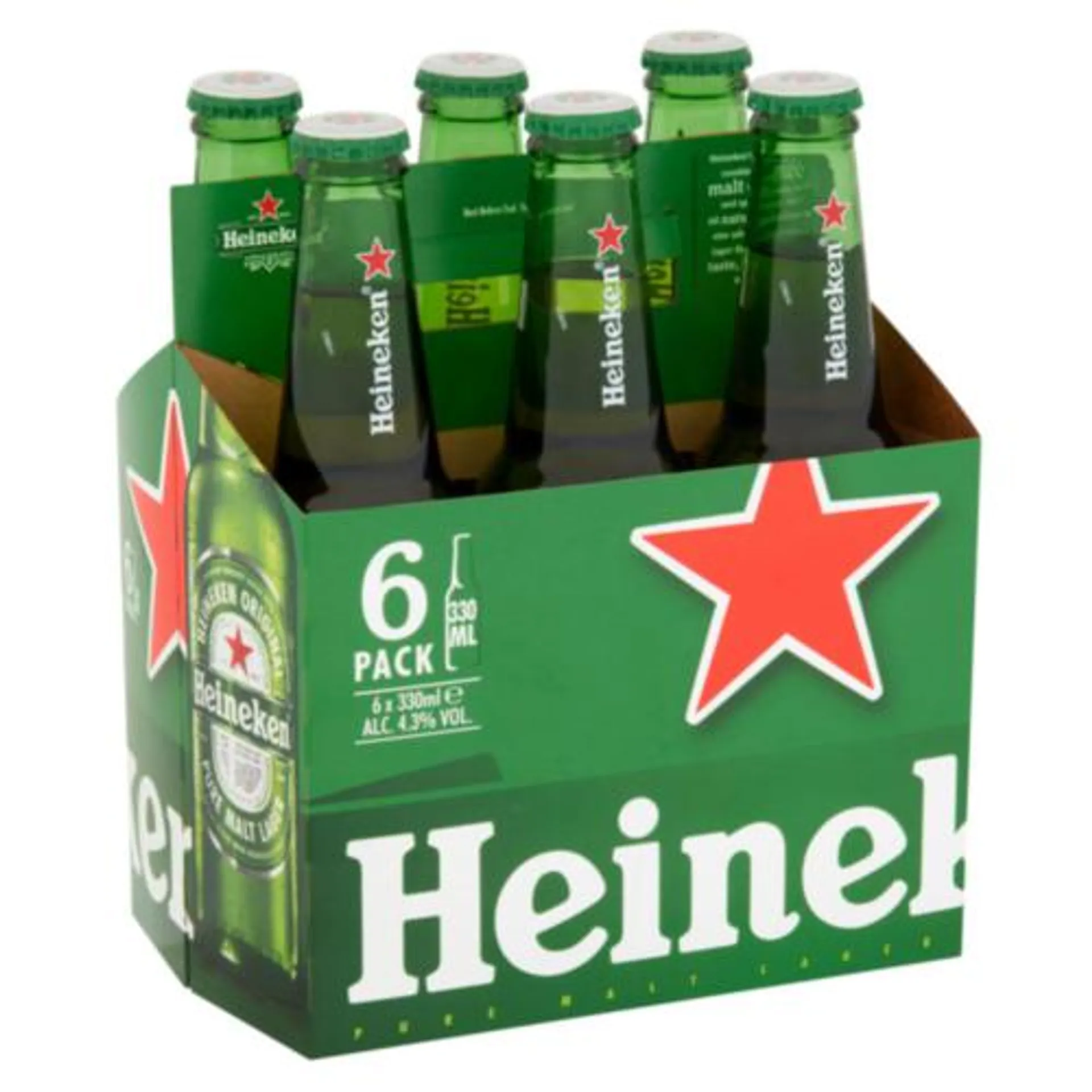Heineken Lager Bottles 6 Pack