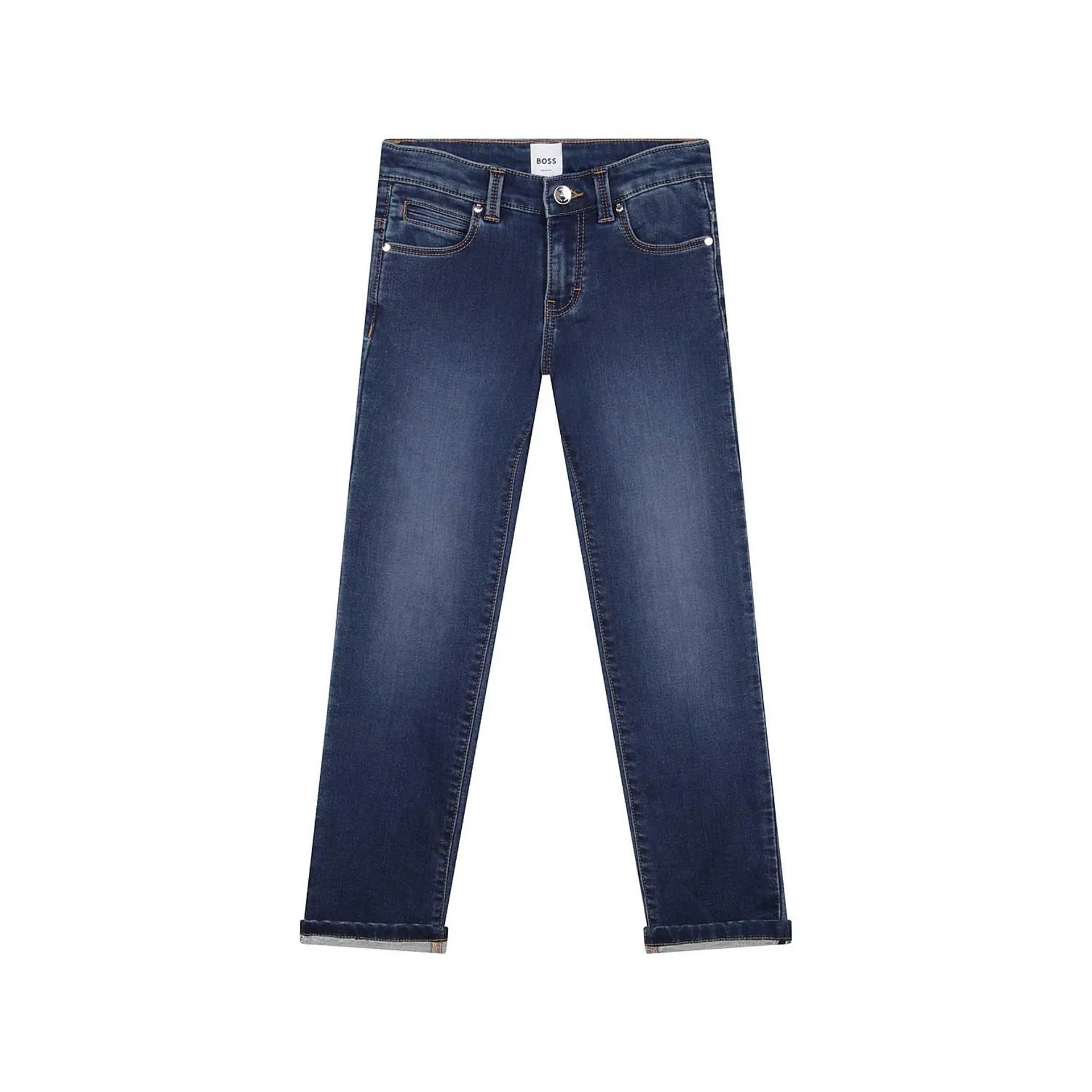 Slim Pocket Logo Jeans