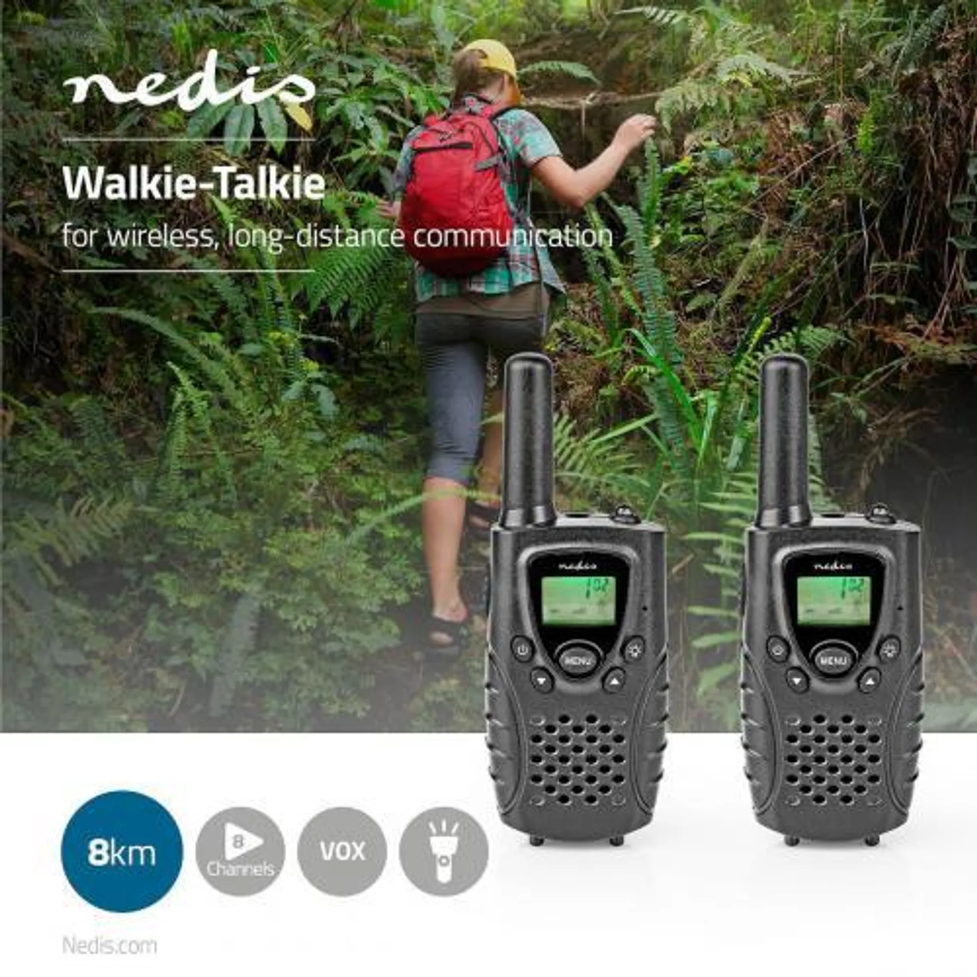 NEDIS WALKIE-TALKIE 8KM