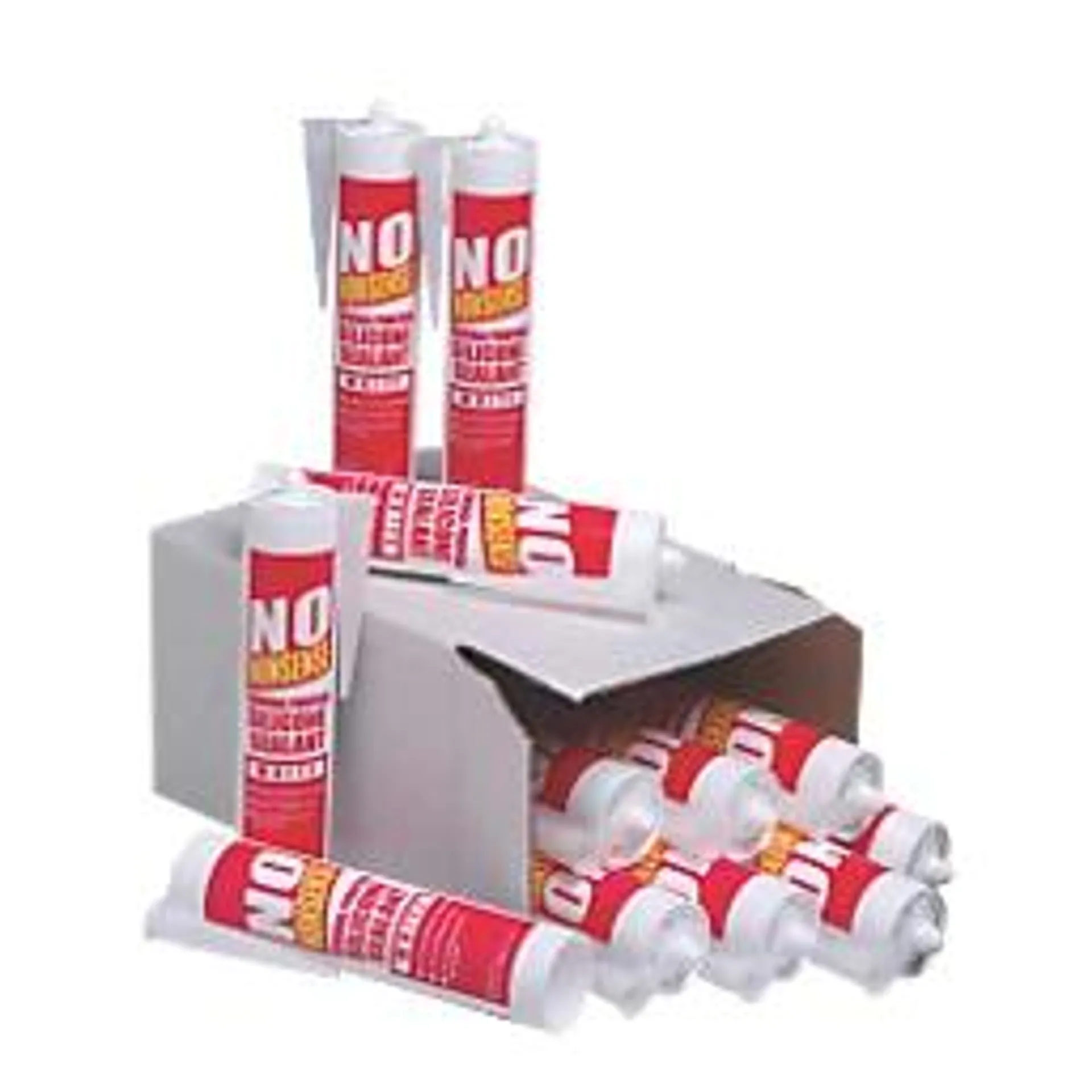 No Nonsense General Purpose Silicone White 310ml 12 Pack