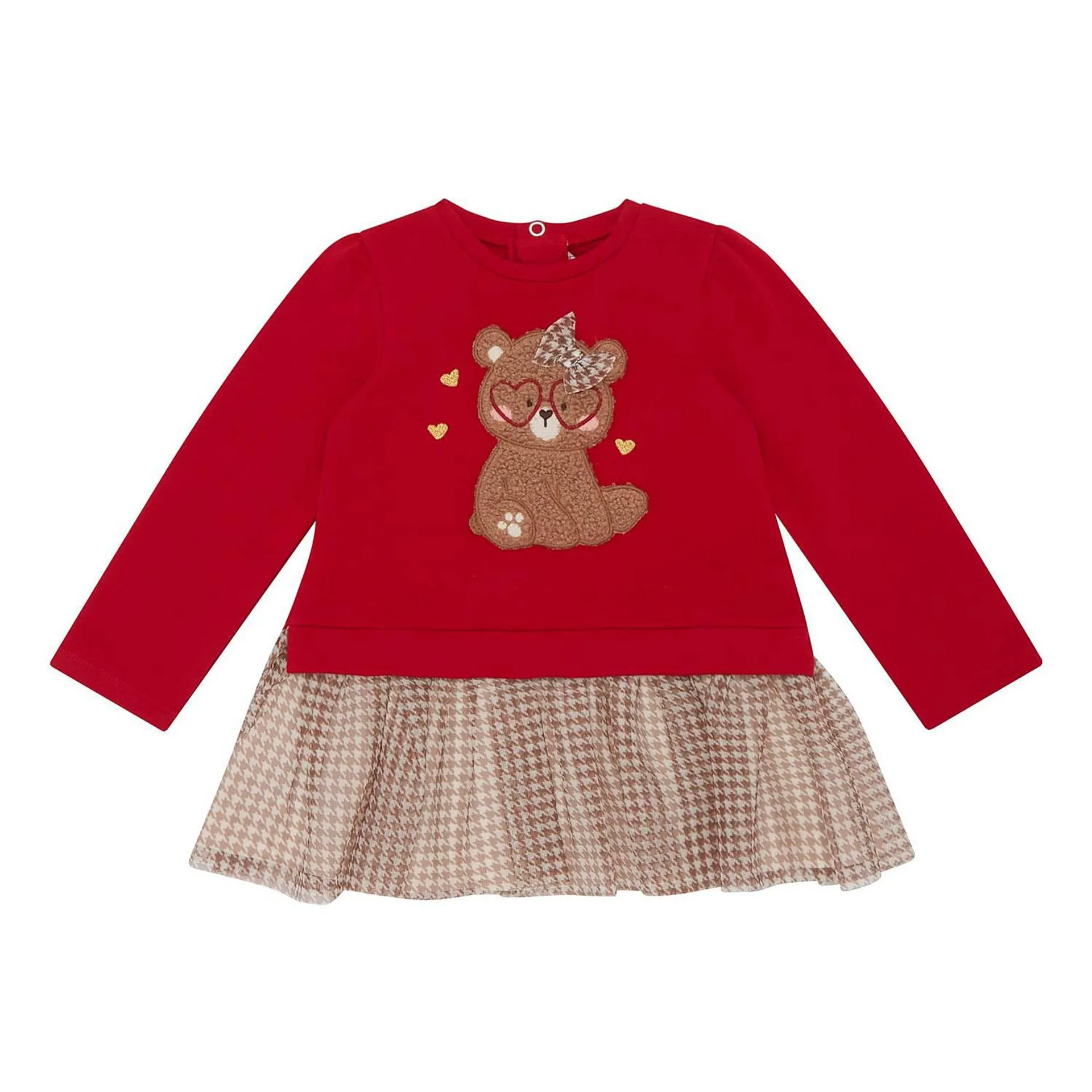 Cat Check Pleat Dress