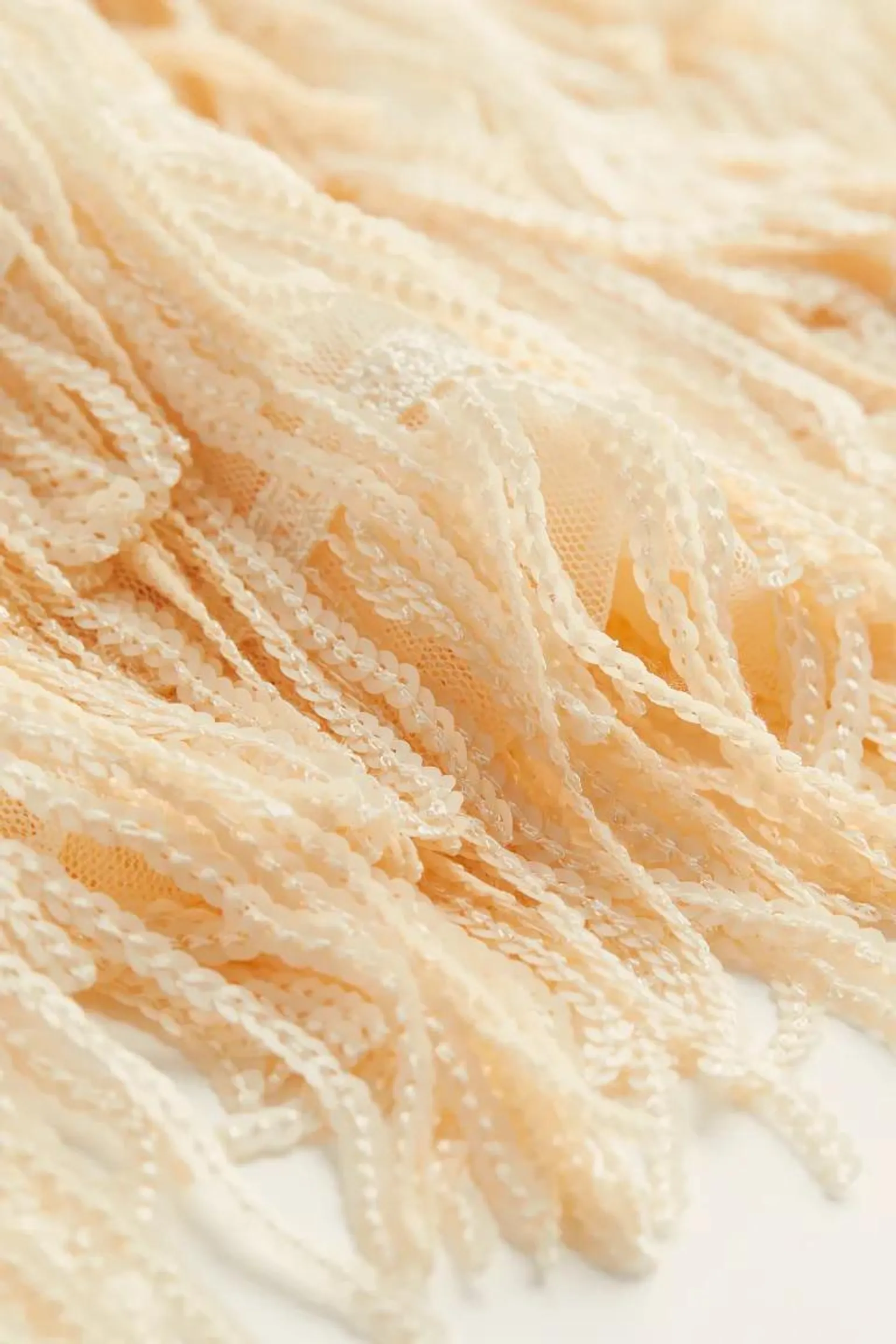Sequin-fringed skirt