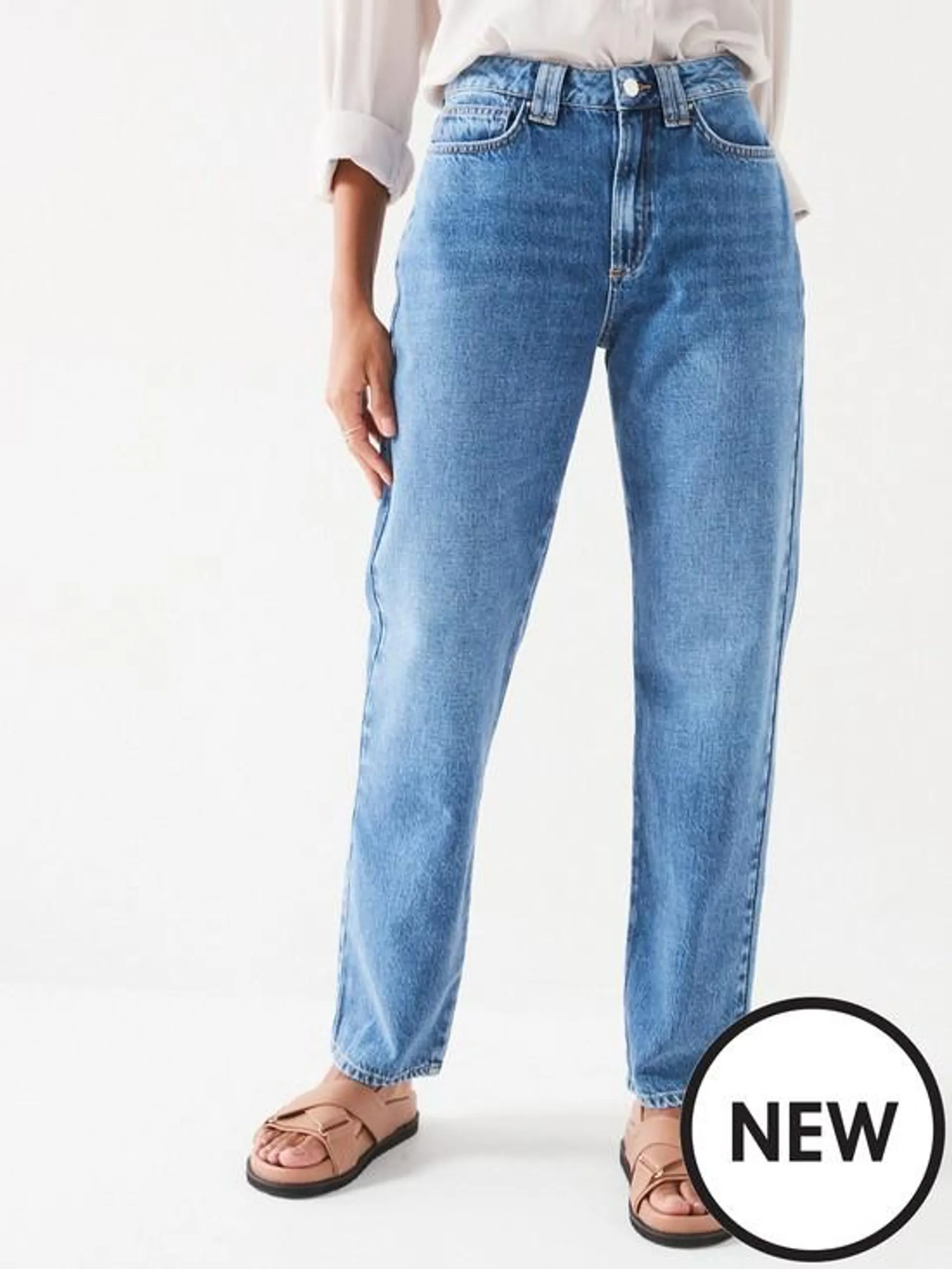 V by Very Mid Rise Relaxed Jeans