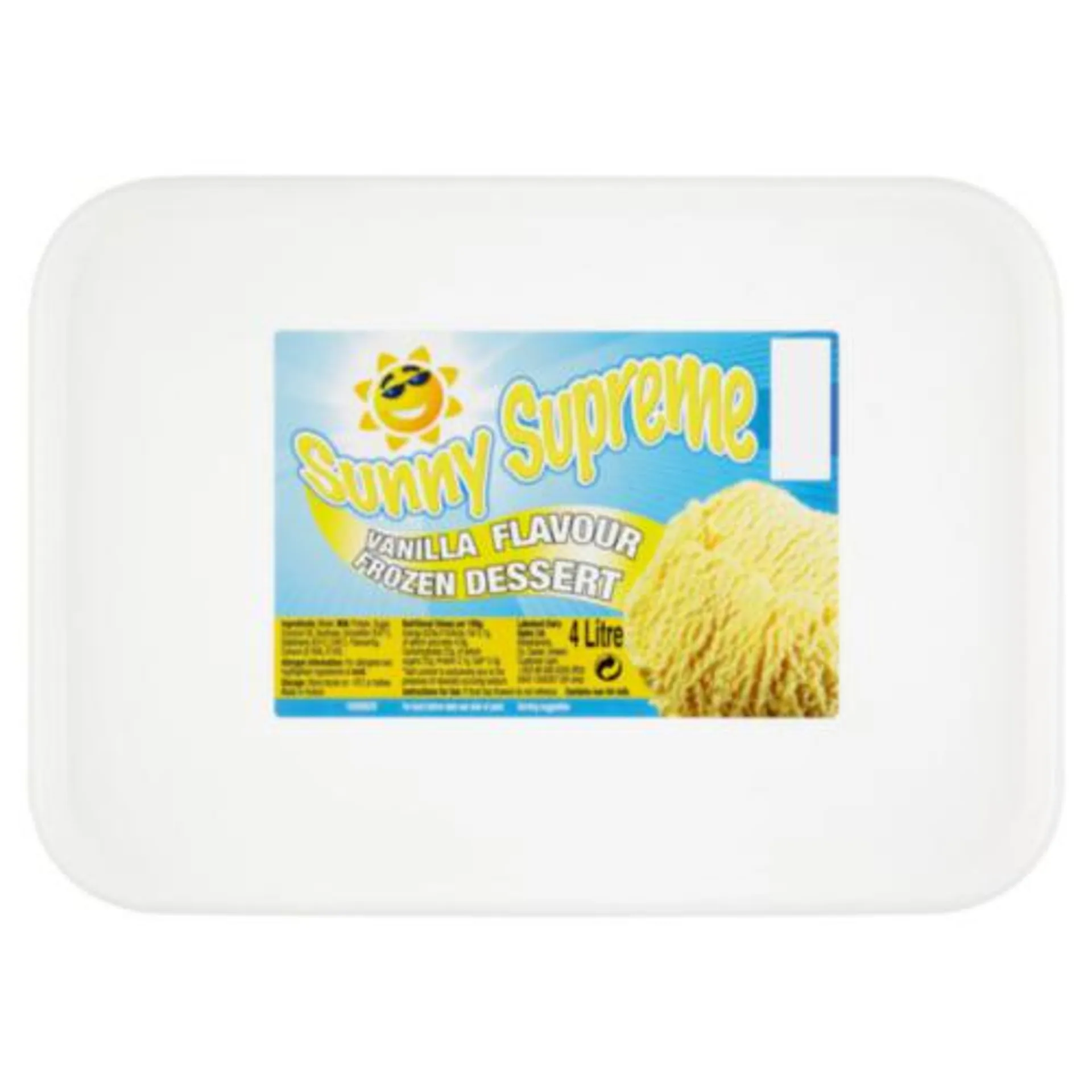 Sunny Supreme Vanilla Ice Cream