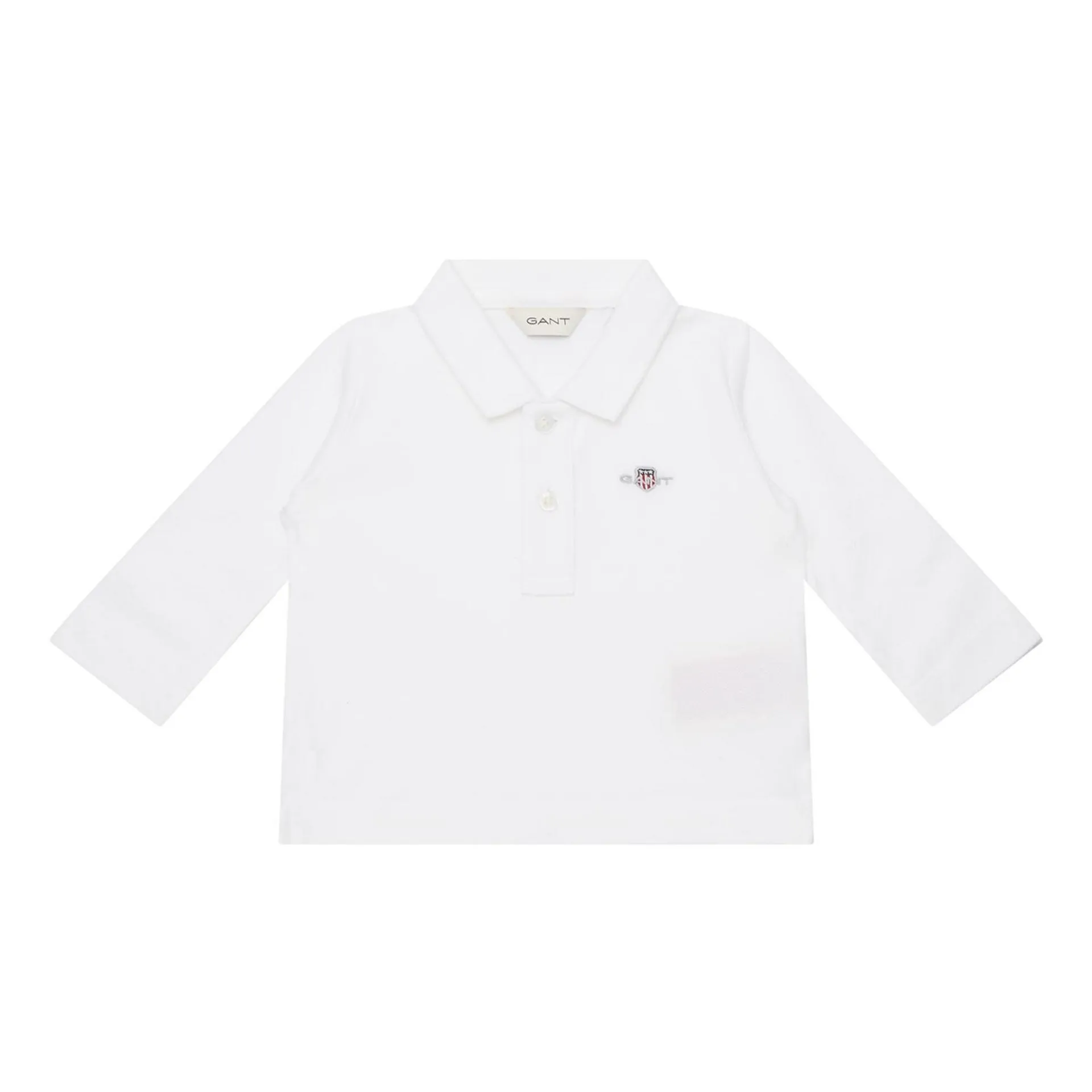 Shield Logo Long-Sleeved Polo Shirt