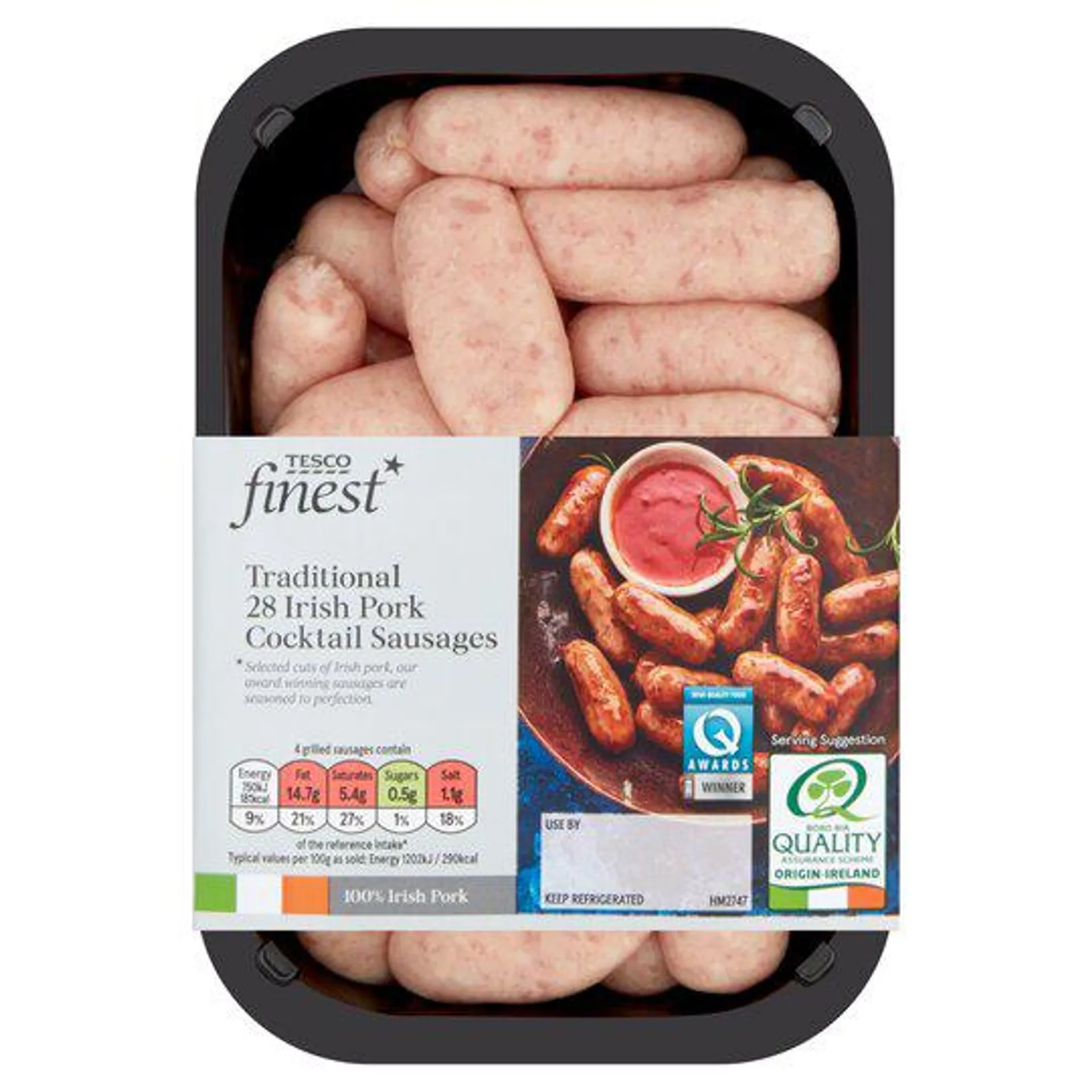 Tesco Finest Pork Cocktail Sausages 454G